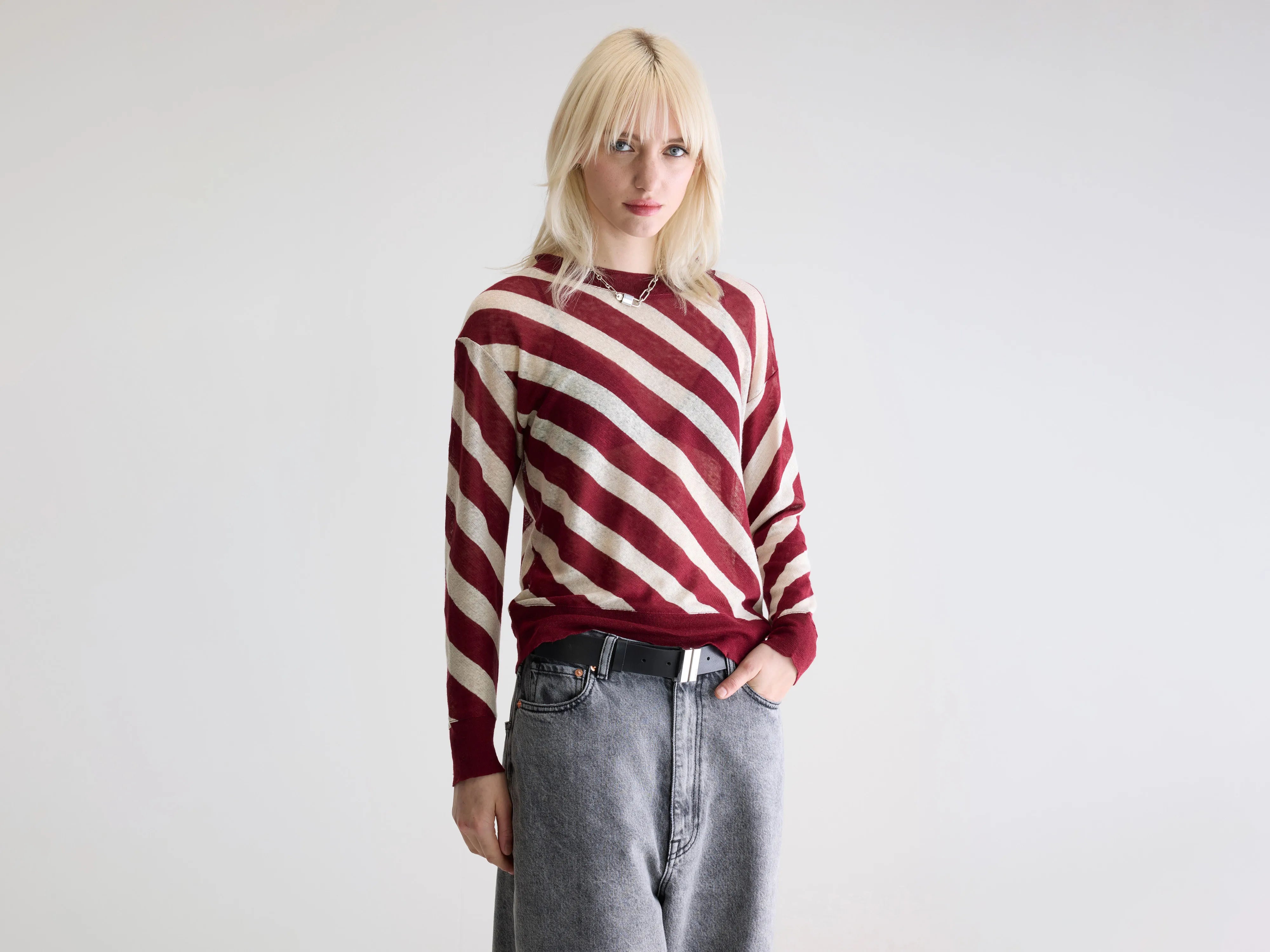 Senia relaxed t-shirt (252 / W / STRIPE A)