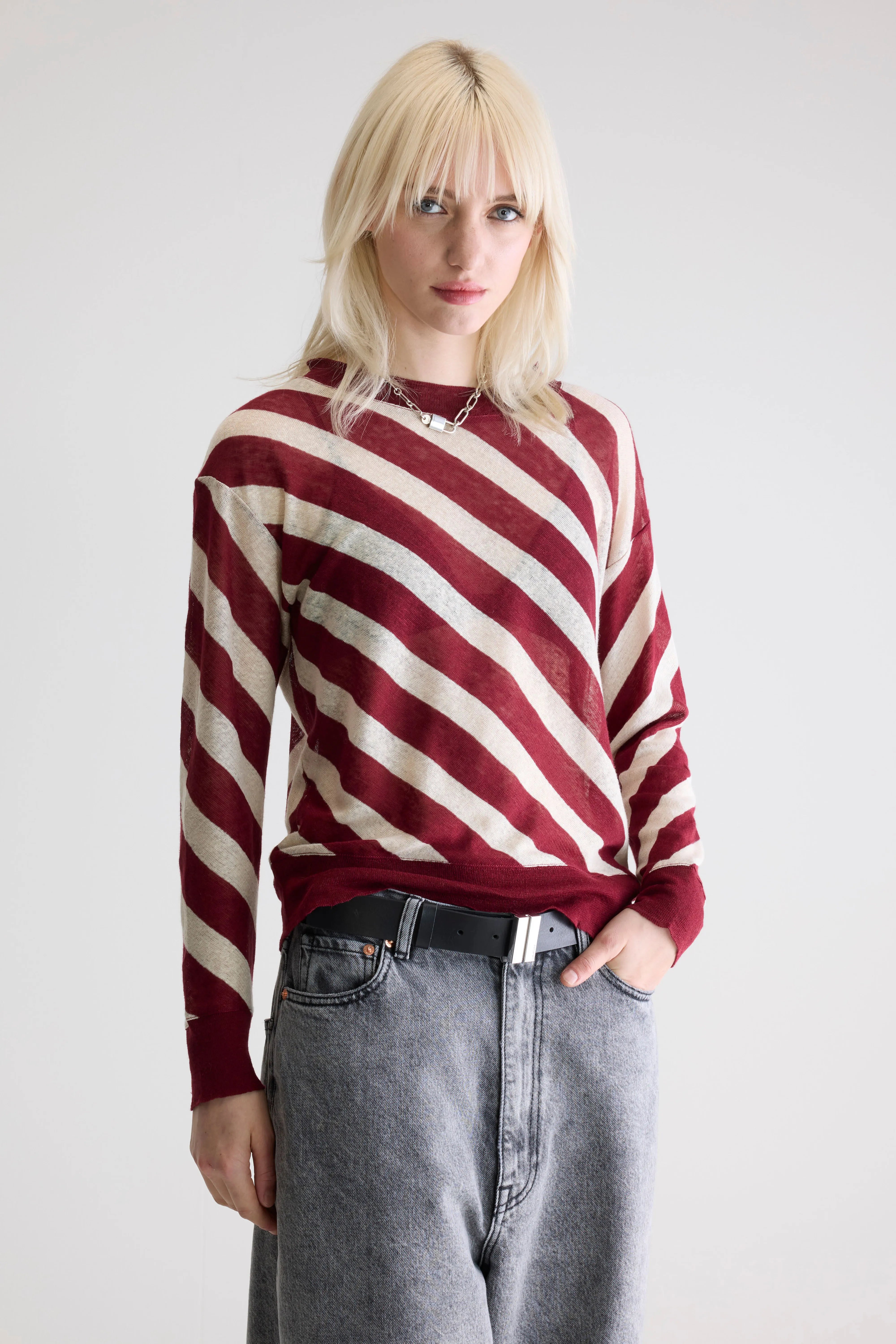 Senia Relaxed T-shirt - Dried tomato / Whisper Voor Dames | Bellerose