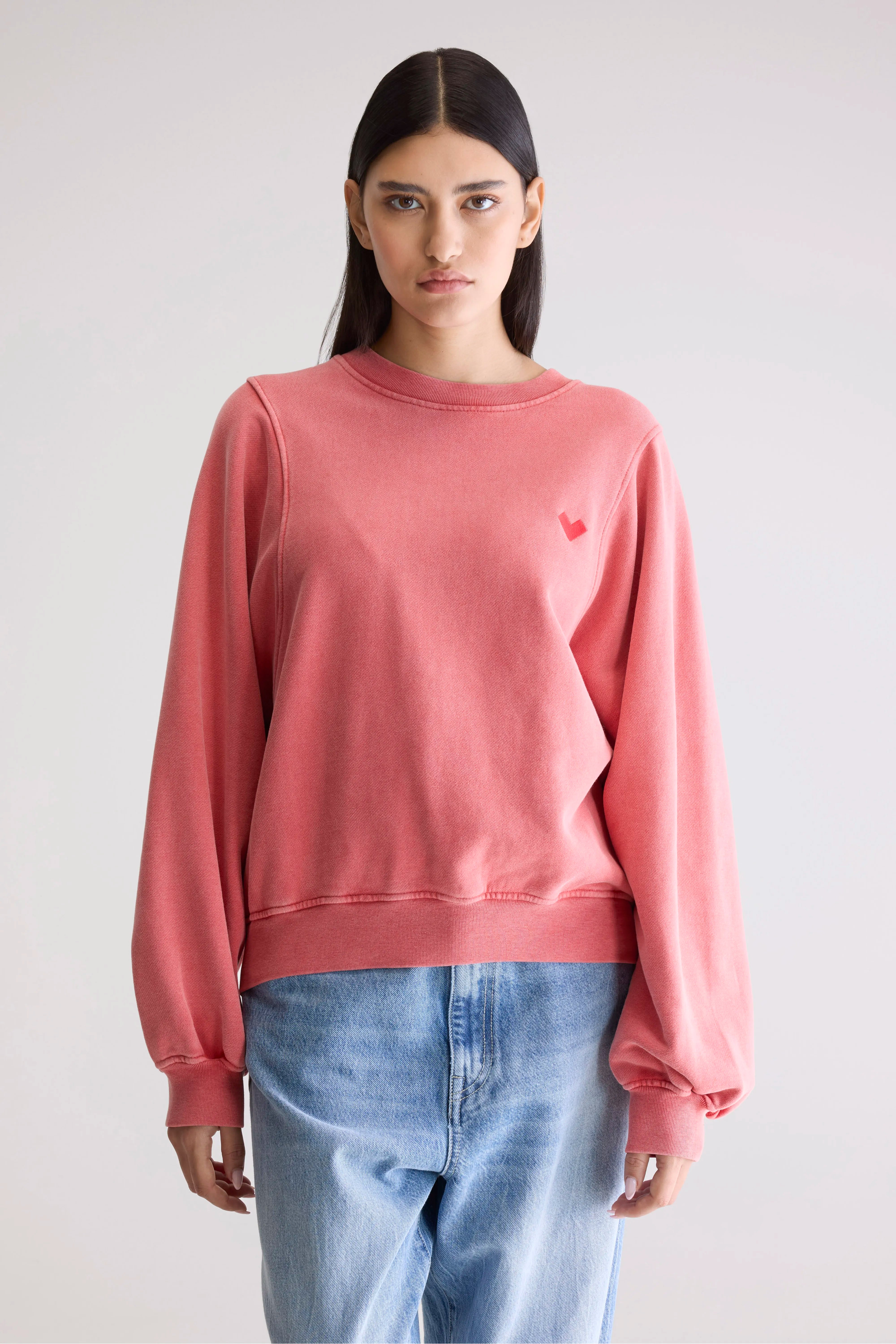 Sweatshirt Col Rond Filosa - Sanguine Pour Femme | Bellerose