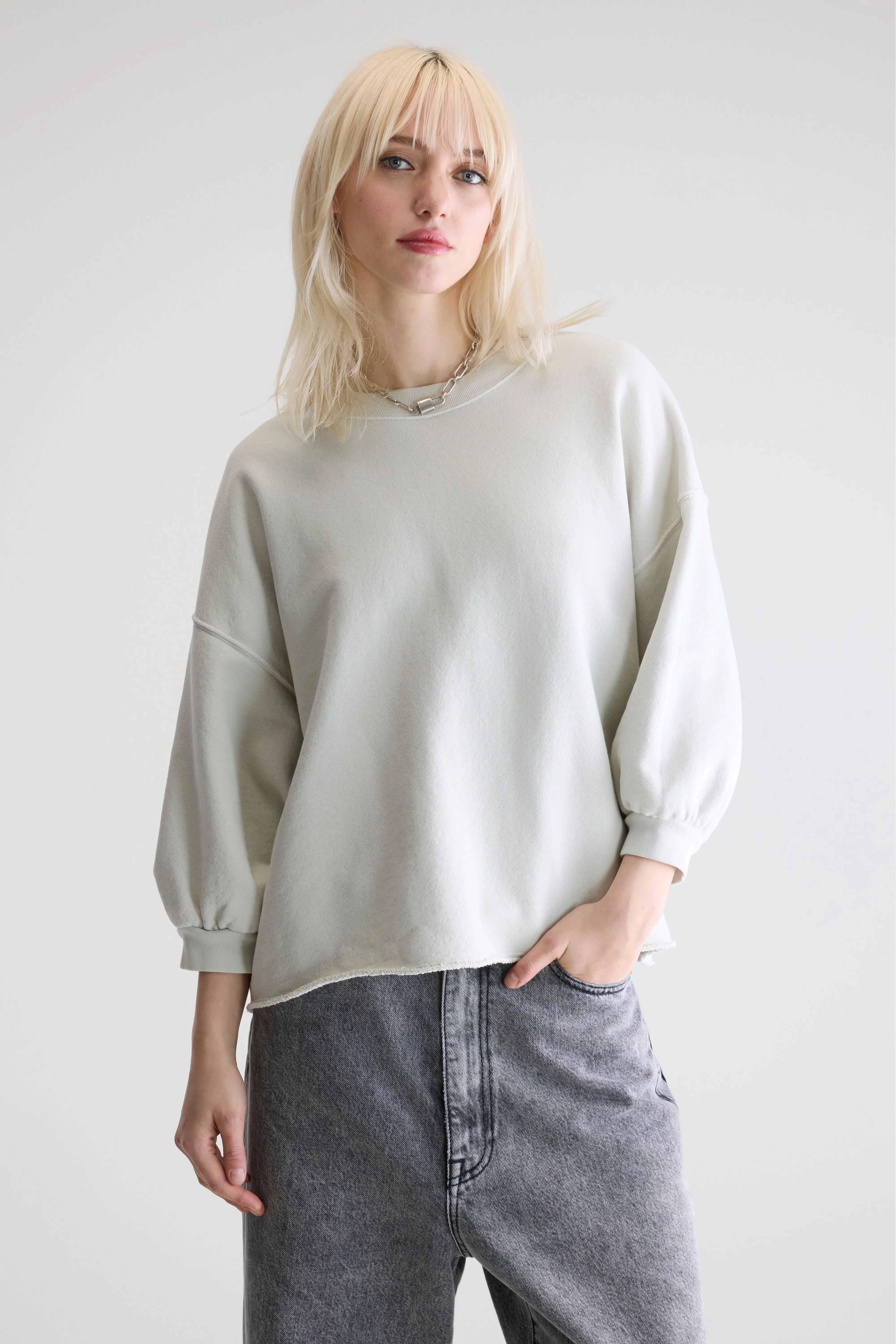 Sweatshirt Col Rond Vicske - Nuage Pour Femme | Bellerose