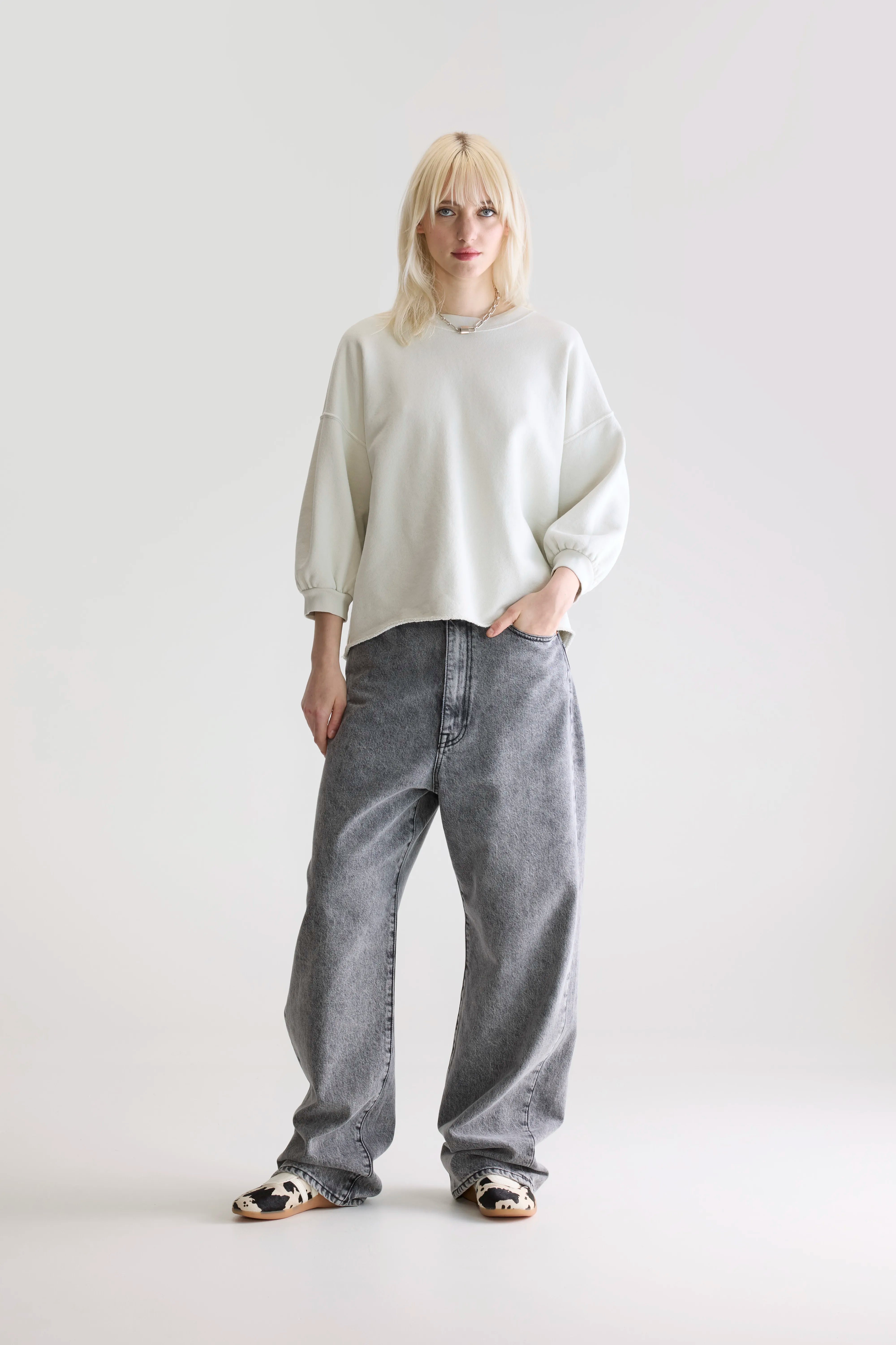 Vicske Relaxed Sweatshirt - Nuage Voor Dames | Bellerose