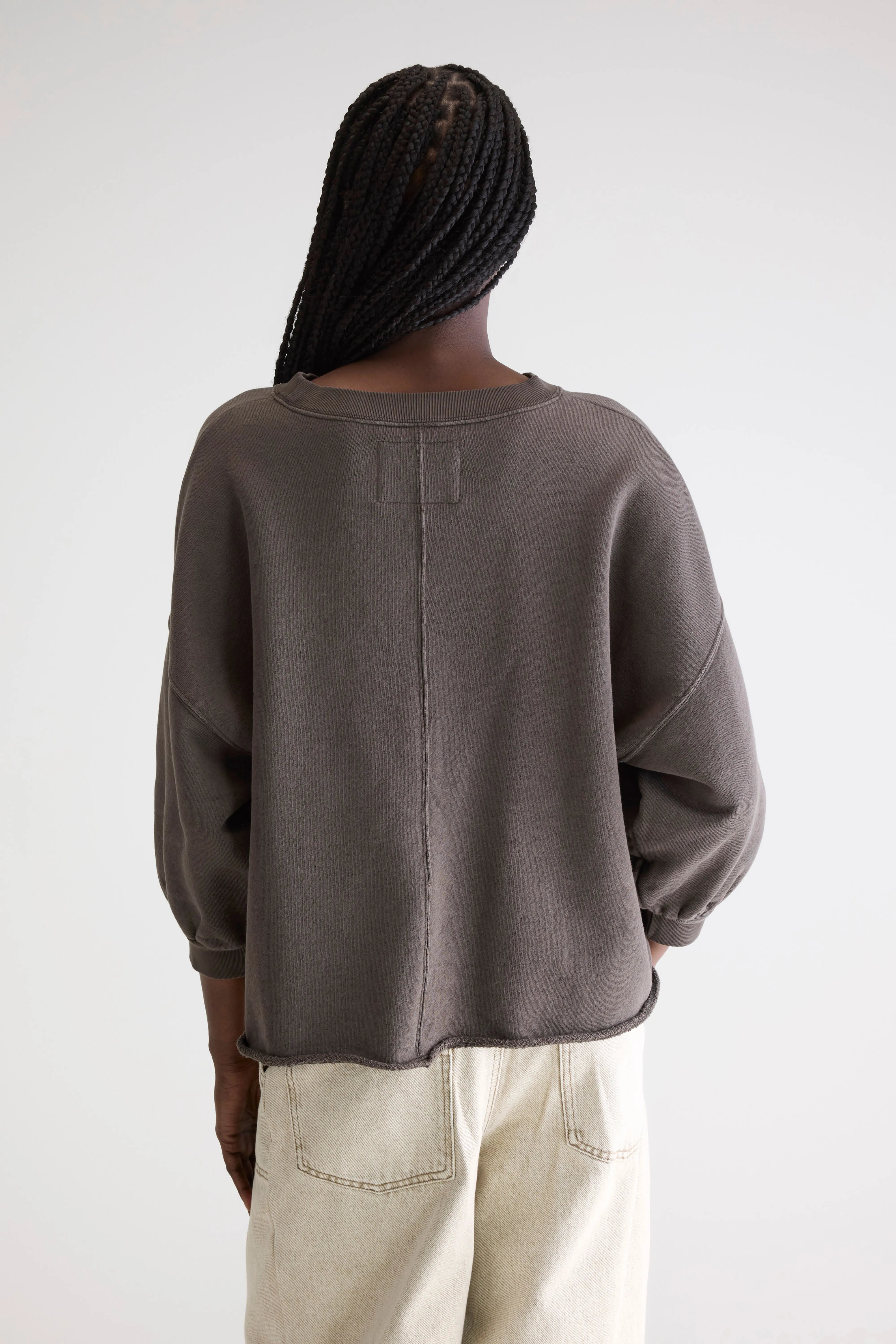 Vicske Crewneck Sweatshirt - Dark roast For Women | Bellerose