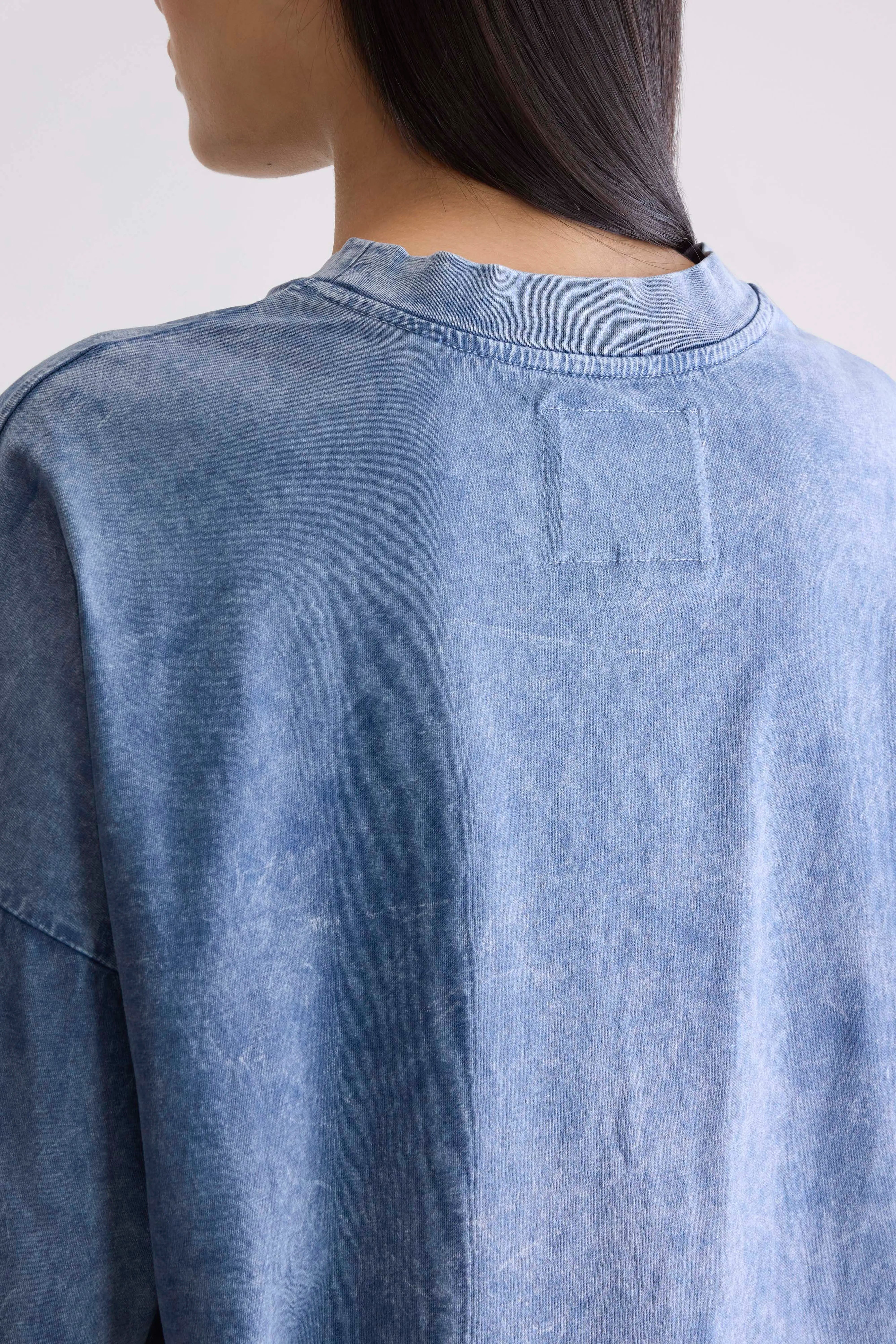Filio Long Sleeve T-shirt - Blue jeans For Women | Bellerose