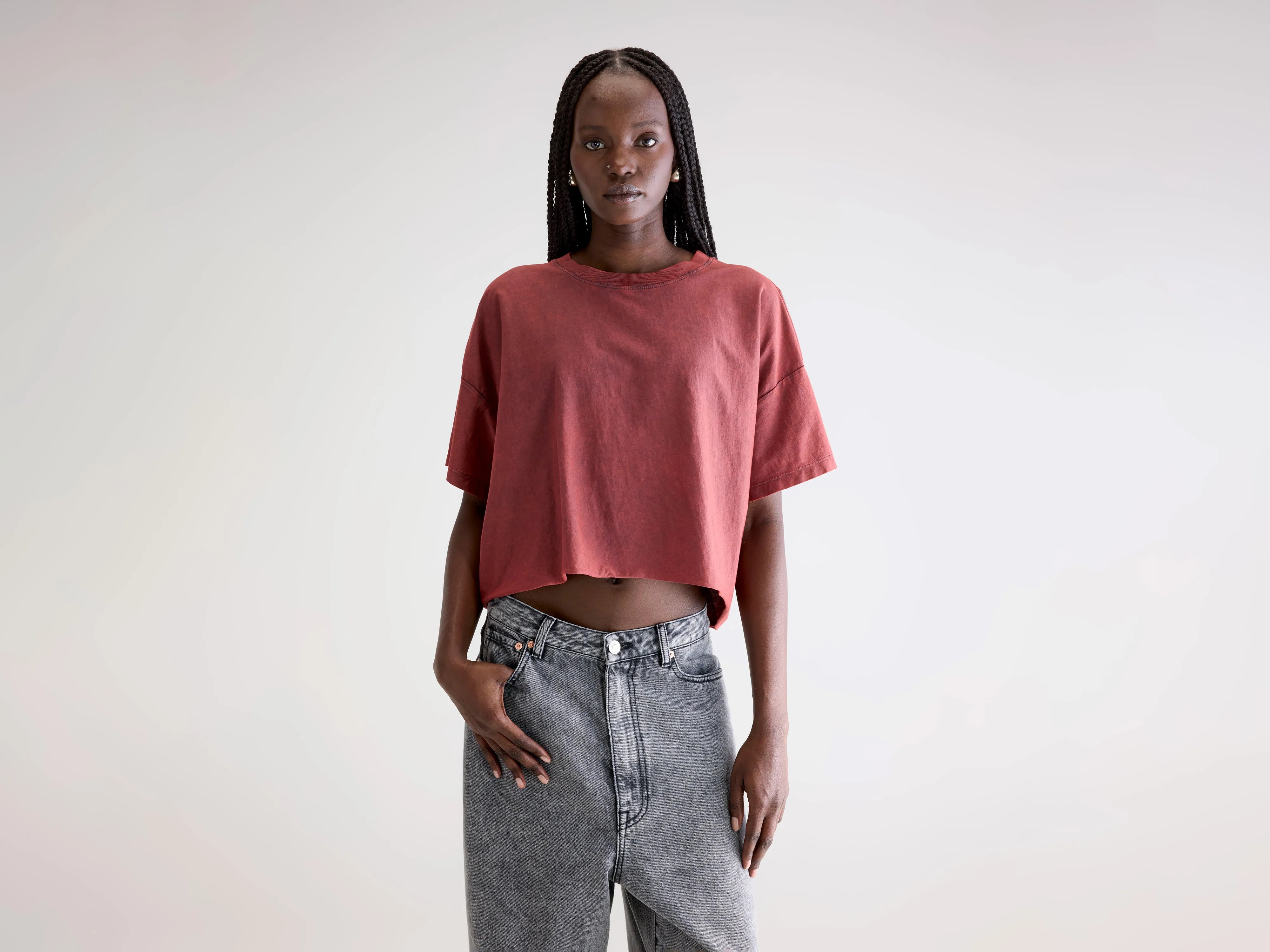 T-shirt cropped Farpy (252 / W / WINE)