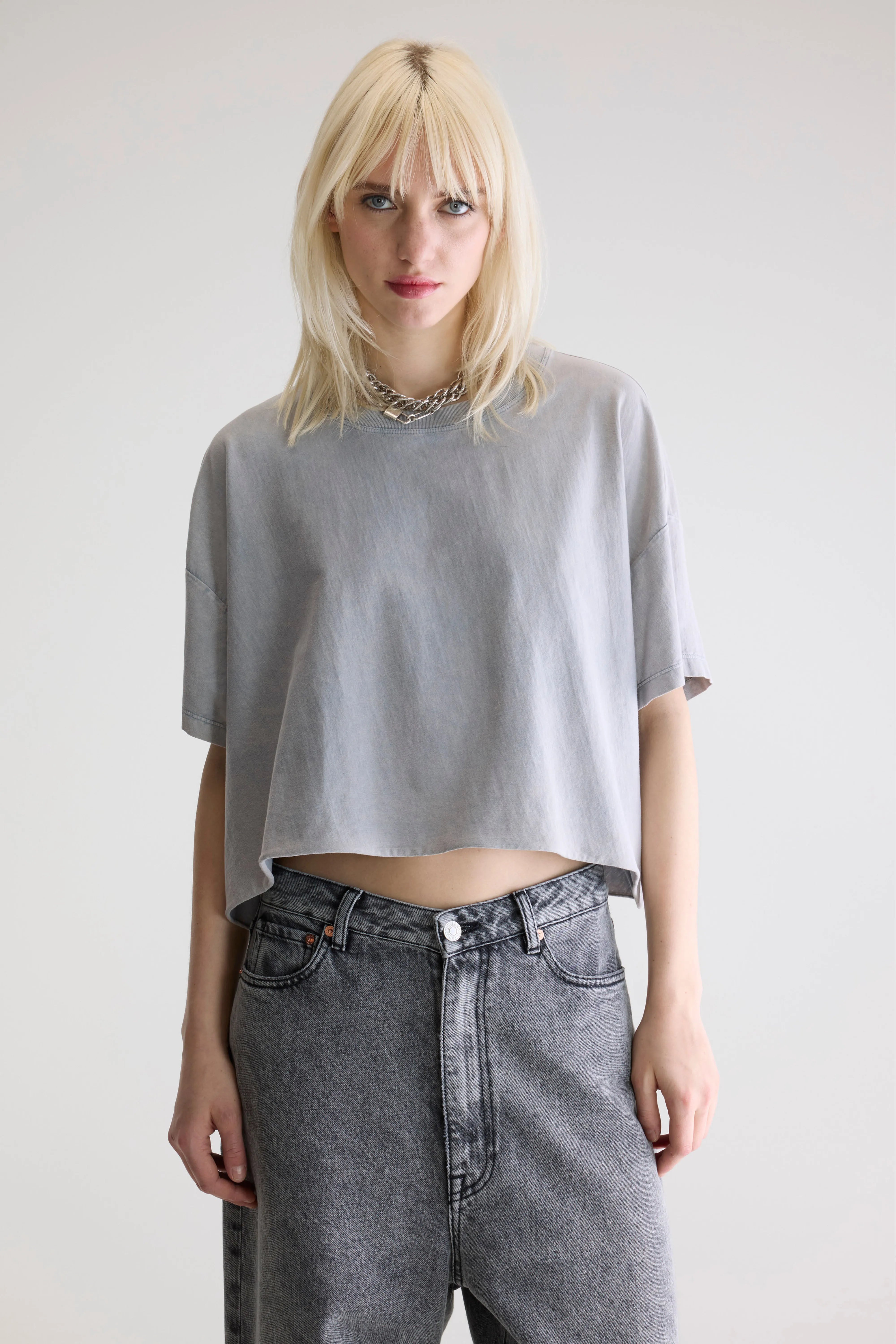 Farpy Cropped T-shirt - Gloomy Voor Dames | Bellerose