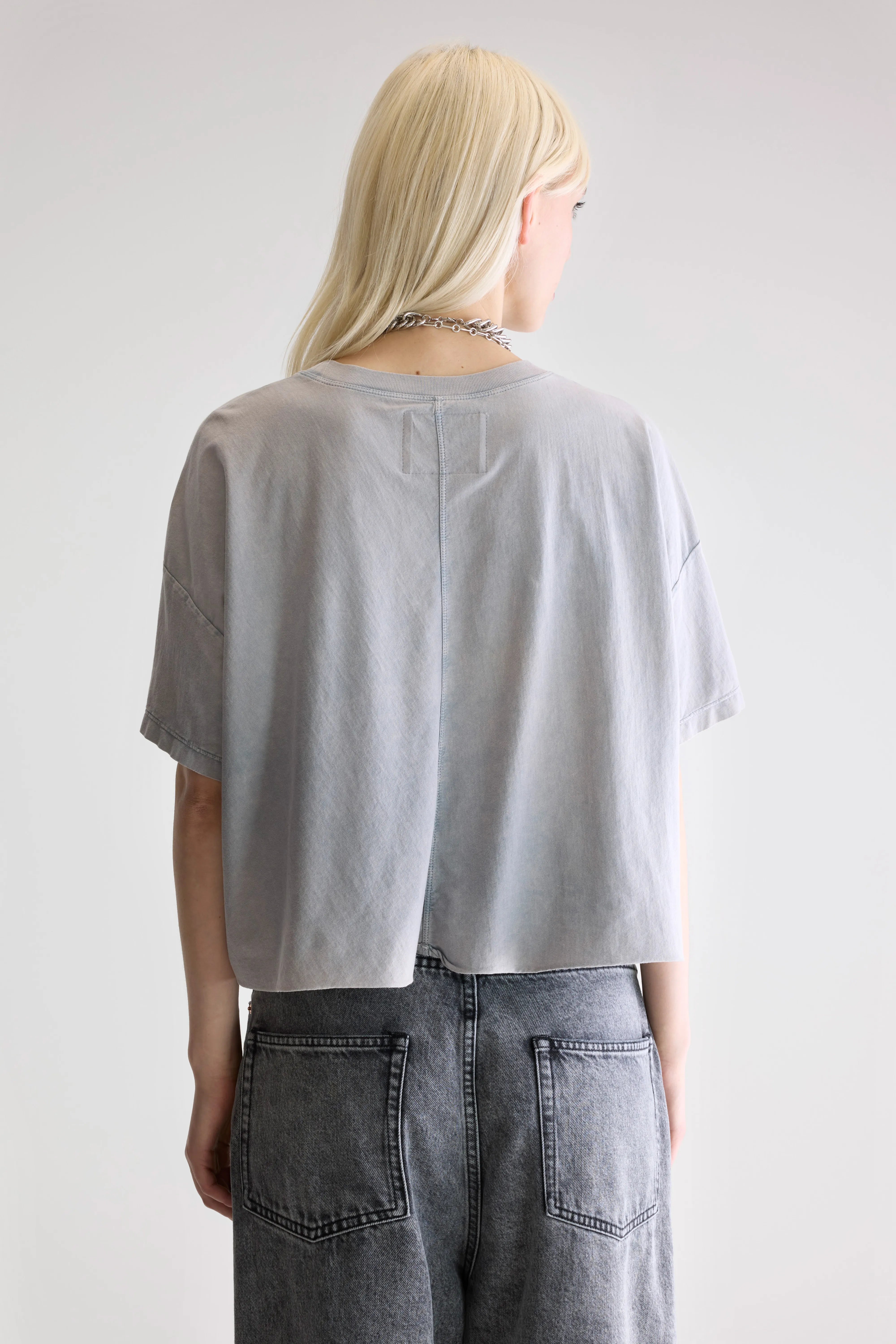 Farpy cropped t-shirt (252 / W / GLOOMY)