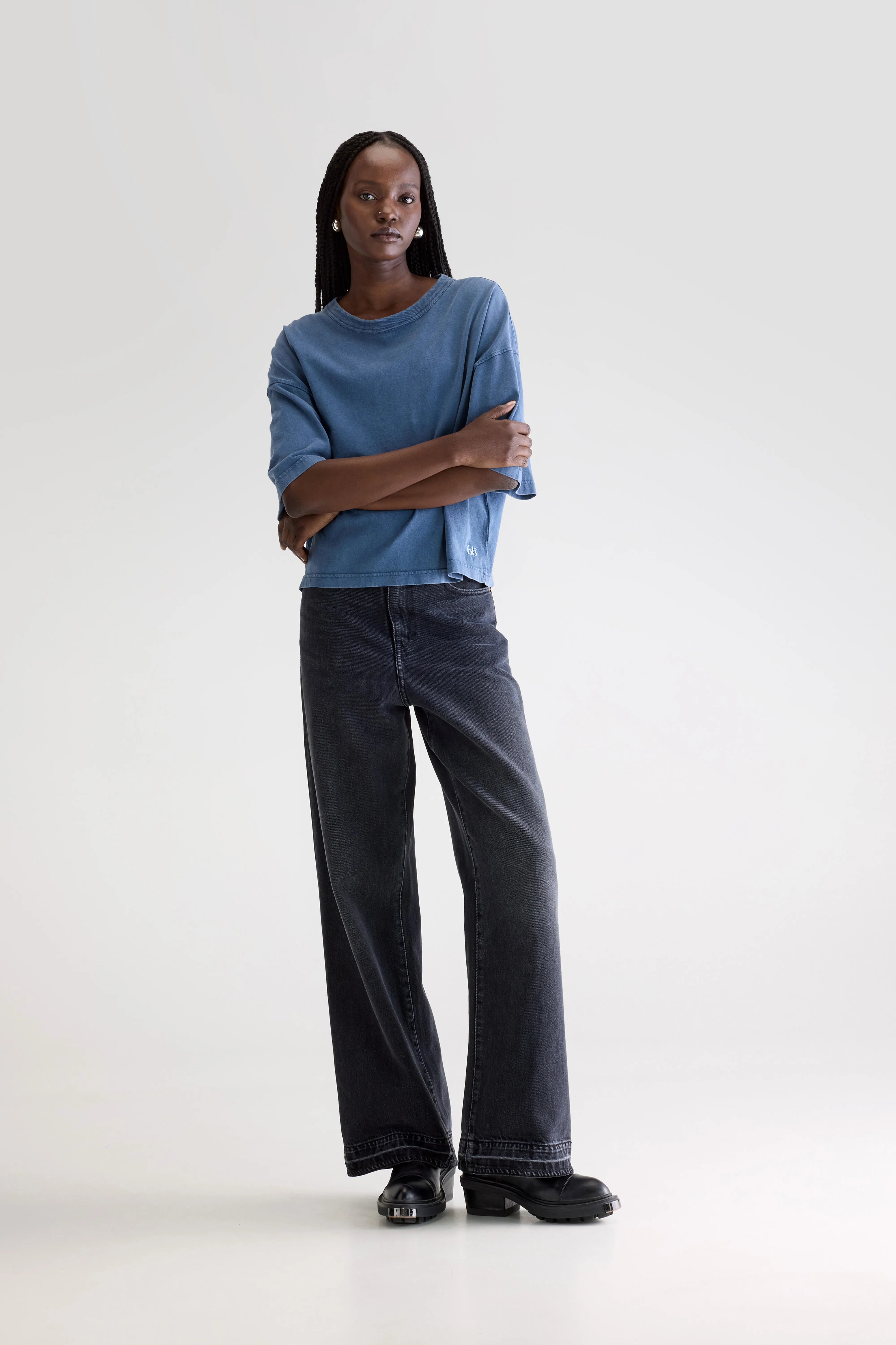 Voss T-shirt Met Korte Mouwen - Blues Voor Dames | Bellerose