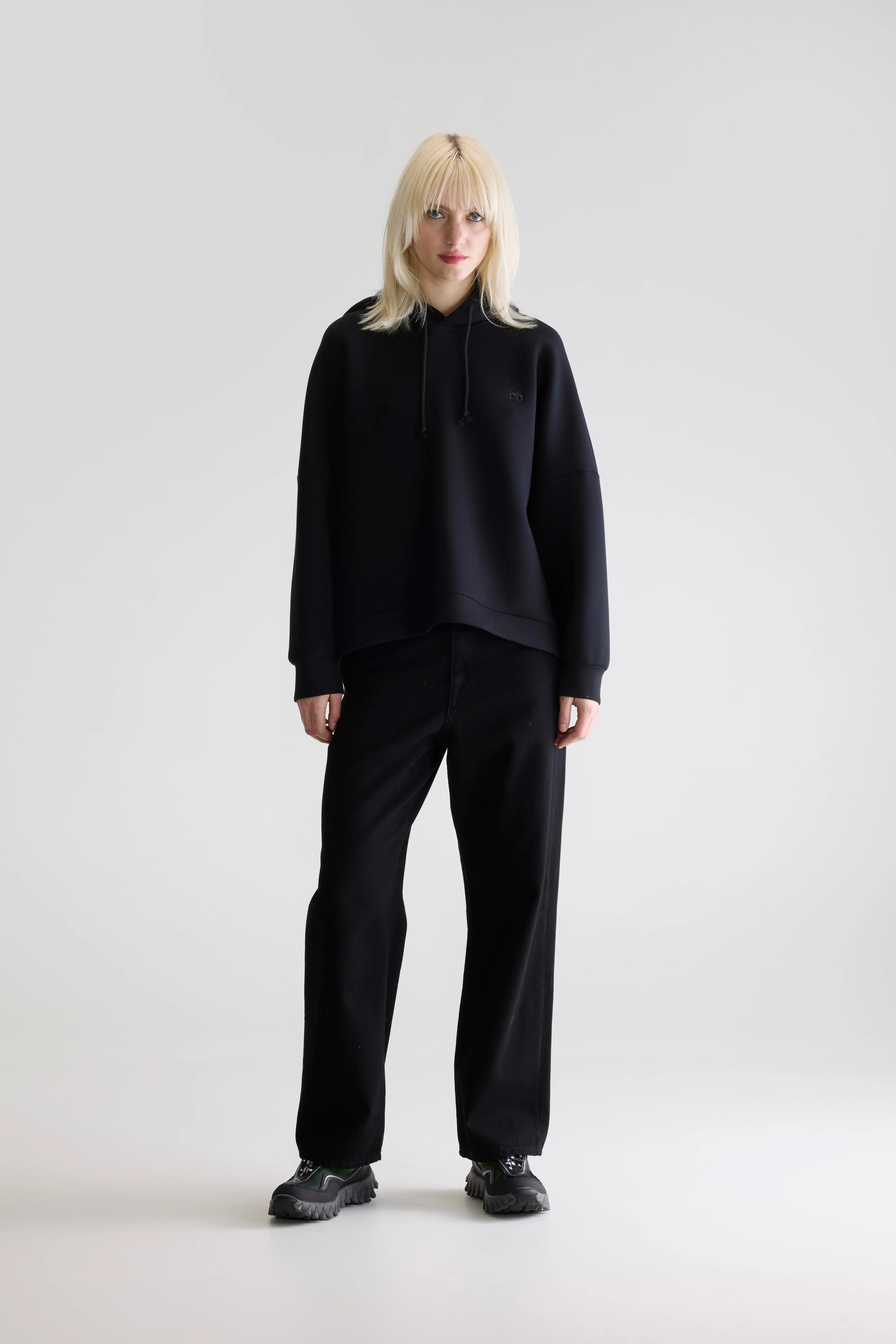 Sweatshirt À Capuche Tood - Black Pour Femme | Bellerose