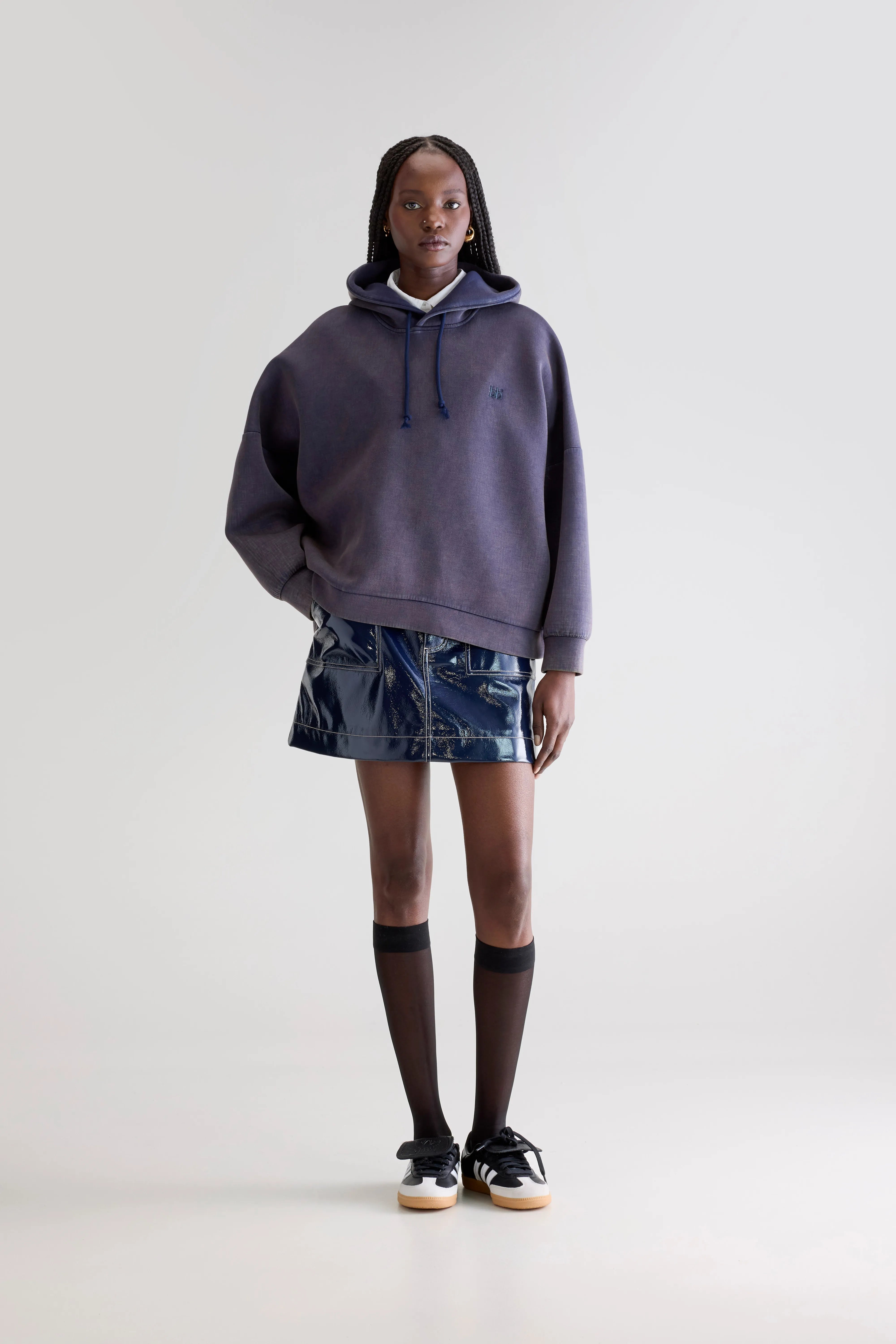 Sweatshirt À Capuche Tood - Blues Pour Femme | Bellerose