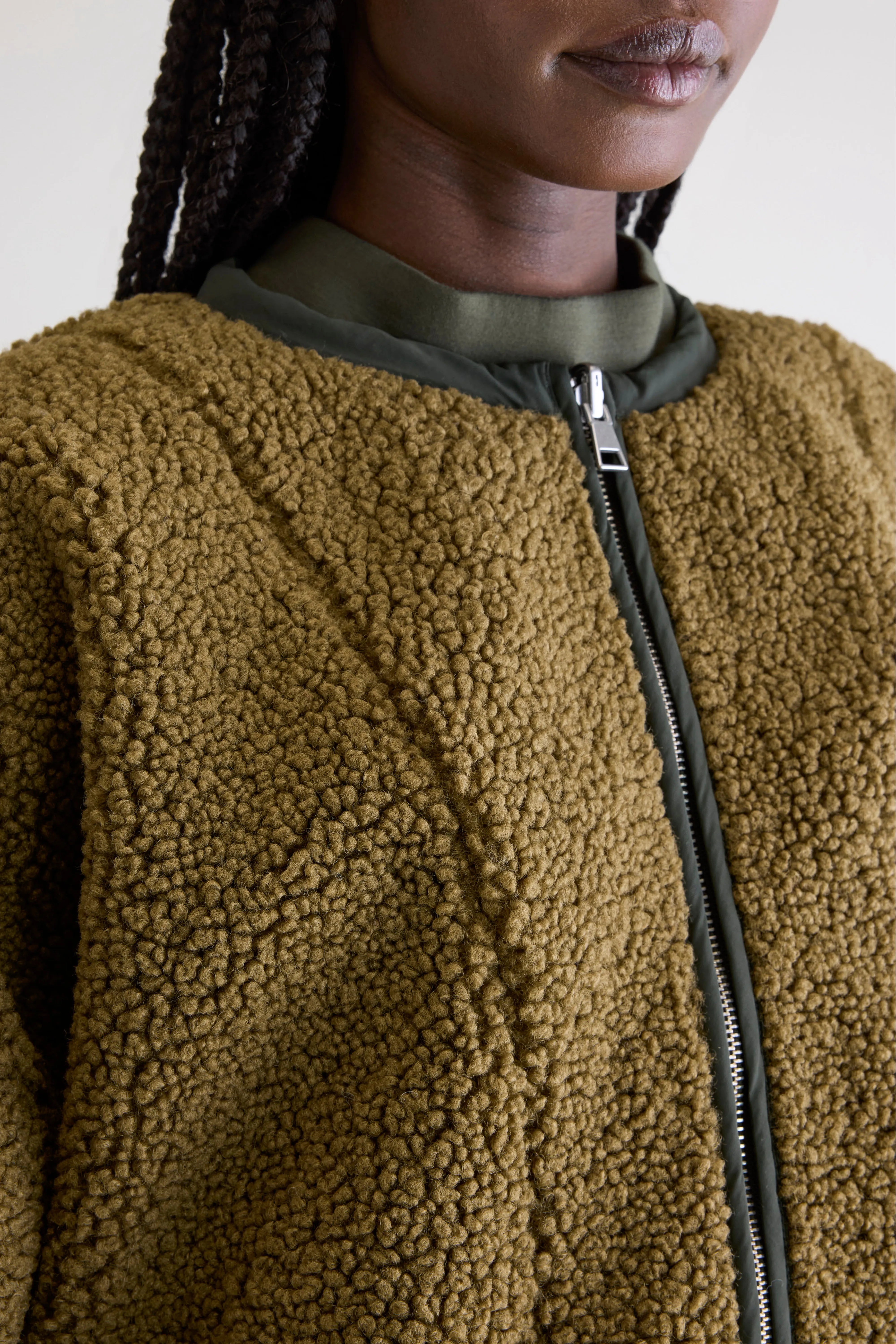 Janice teddy jacket (252 / W / ARMY)