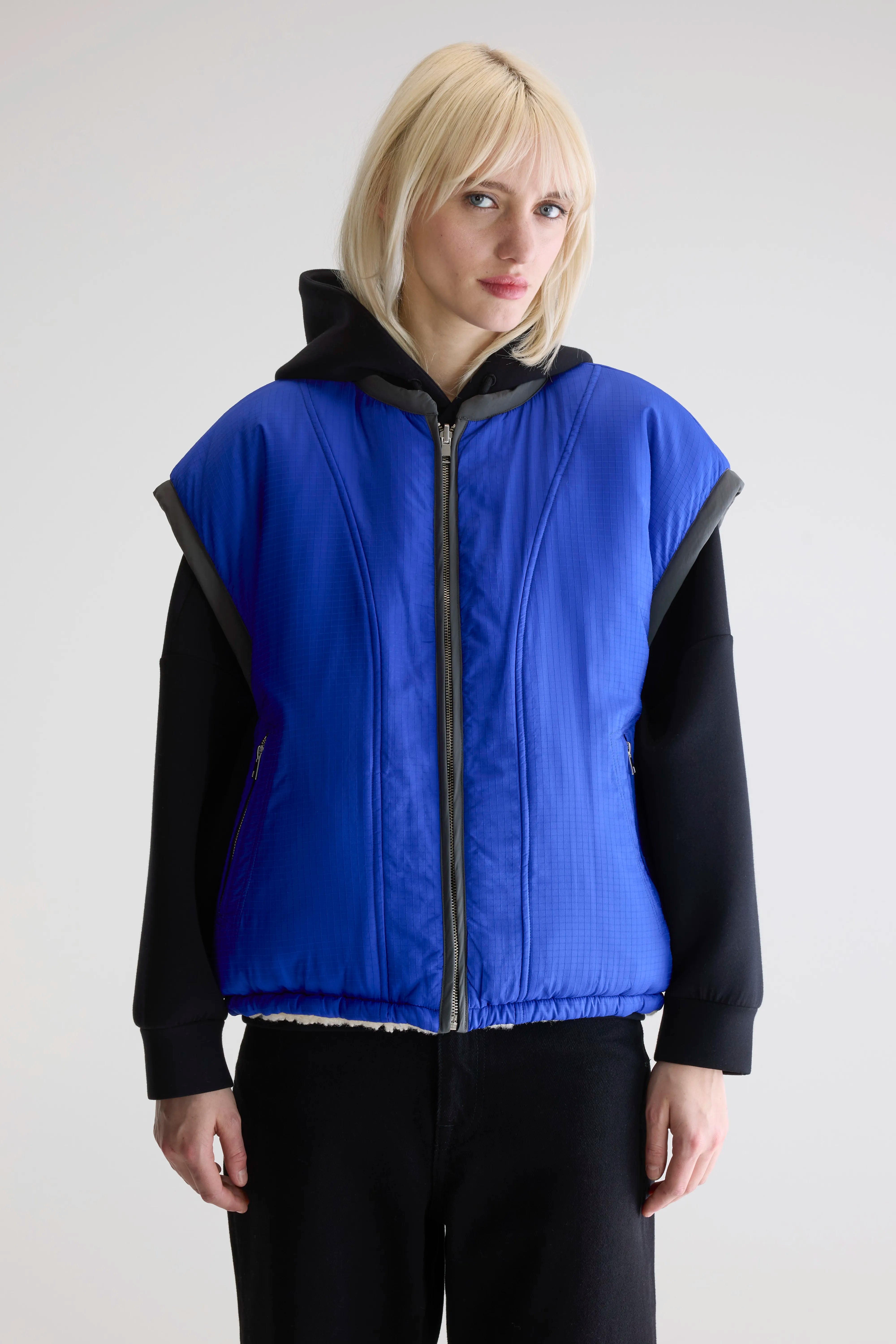 Jano Sleeveless Jacket - Cream / Worker For Women | Bellerose