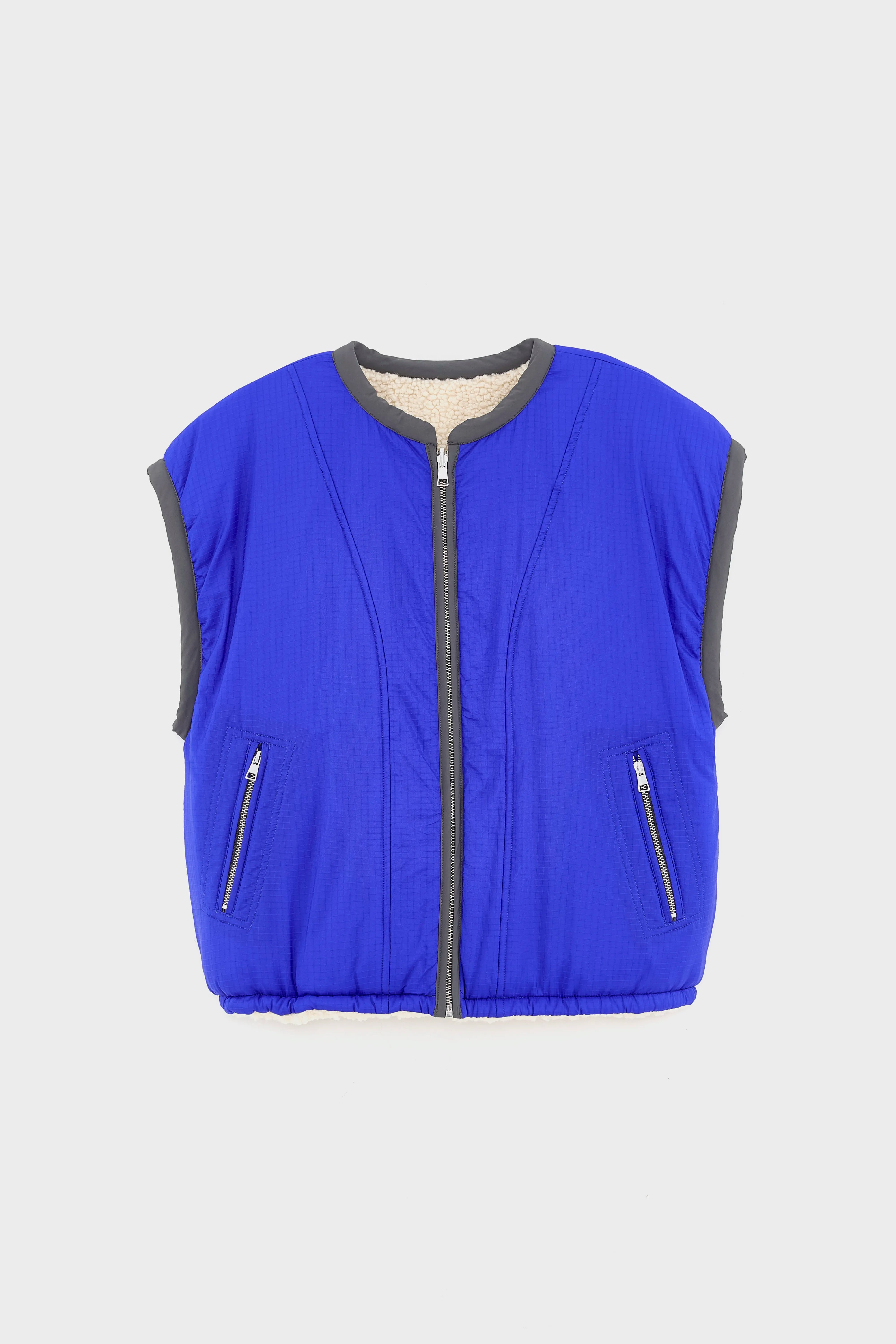 Jano sleeveless jacket (252 / W / CREAM)