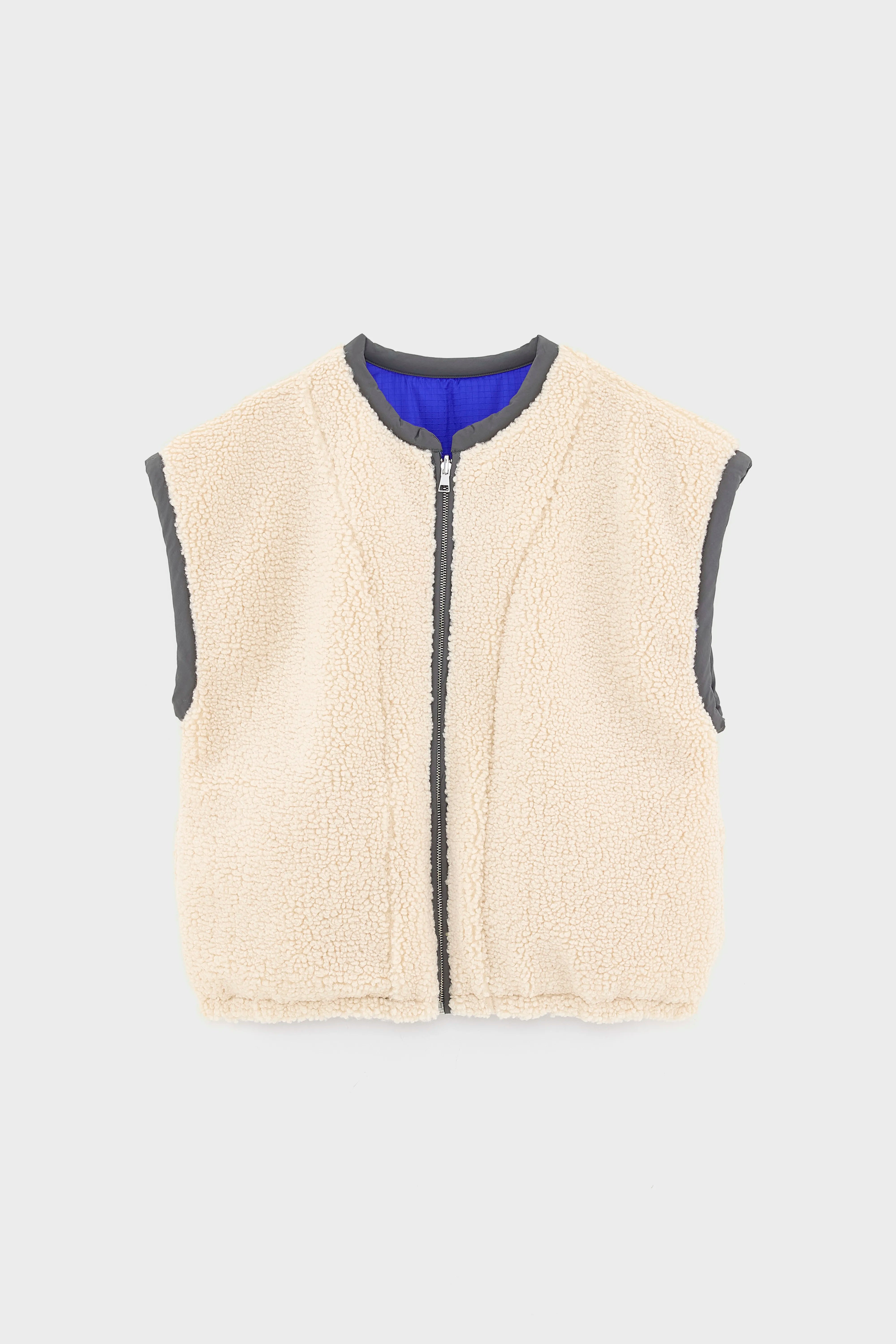 Jano sleeveless jacket (252 / W / CREAM)