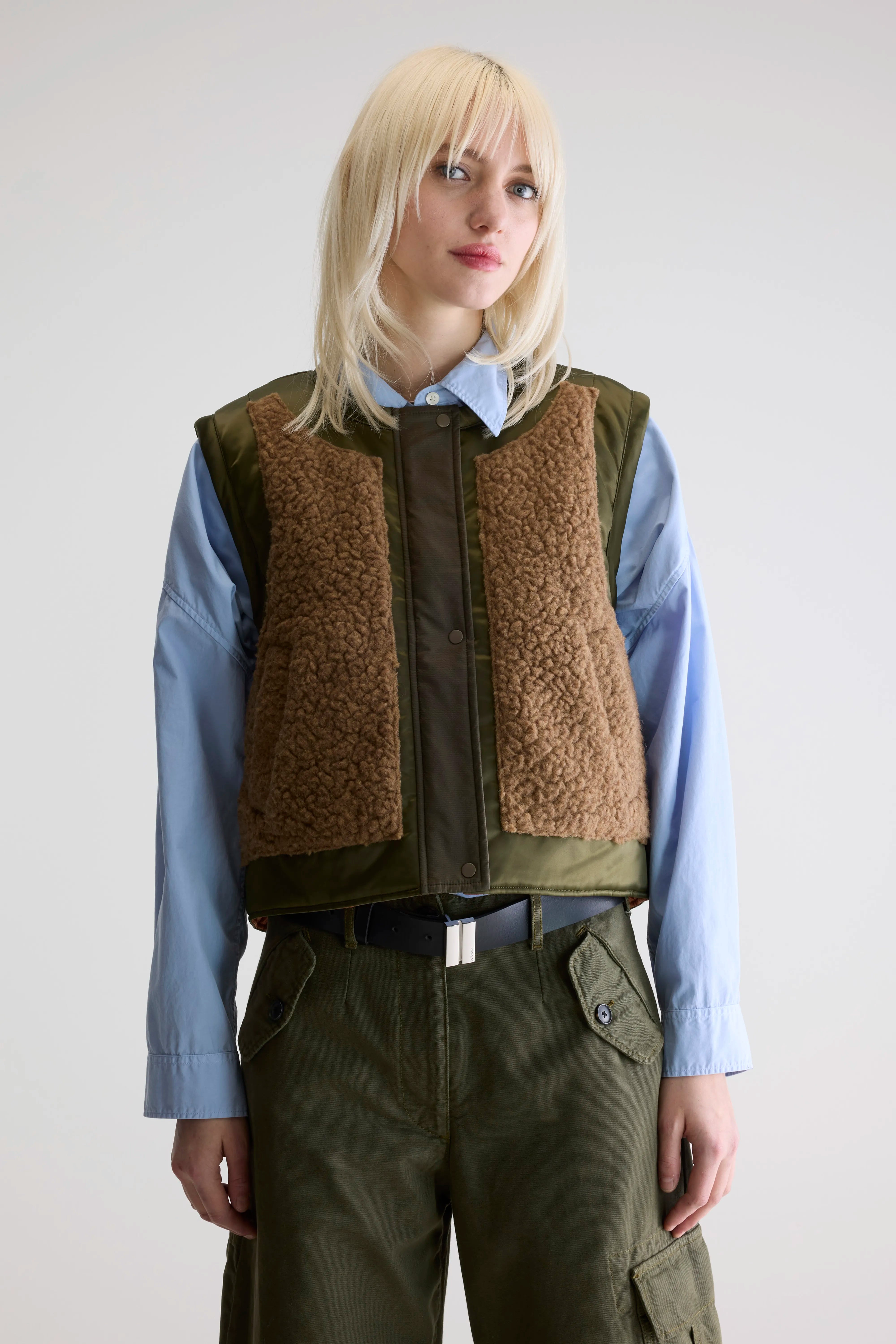 Veste Sans Manches Jensa - Brown / Camel Pour Femme | Bellerose