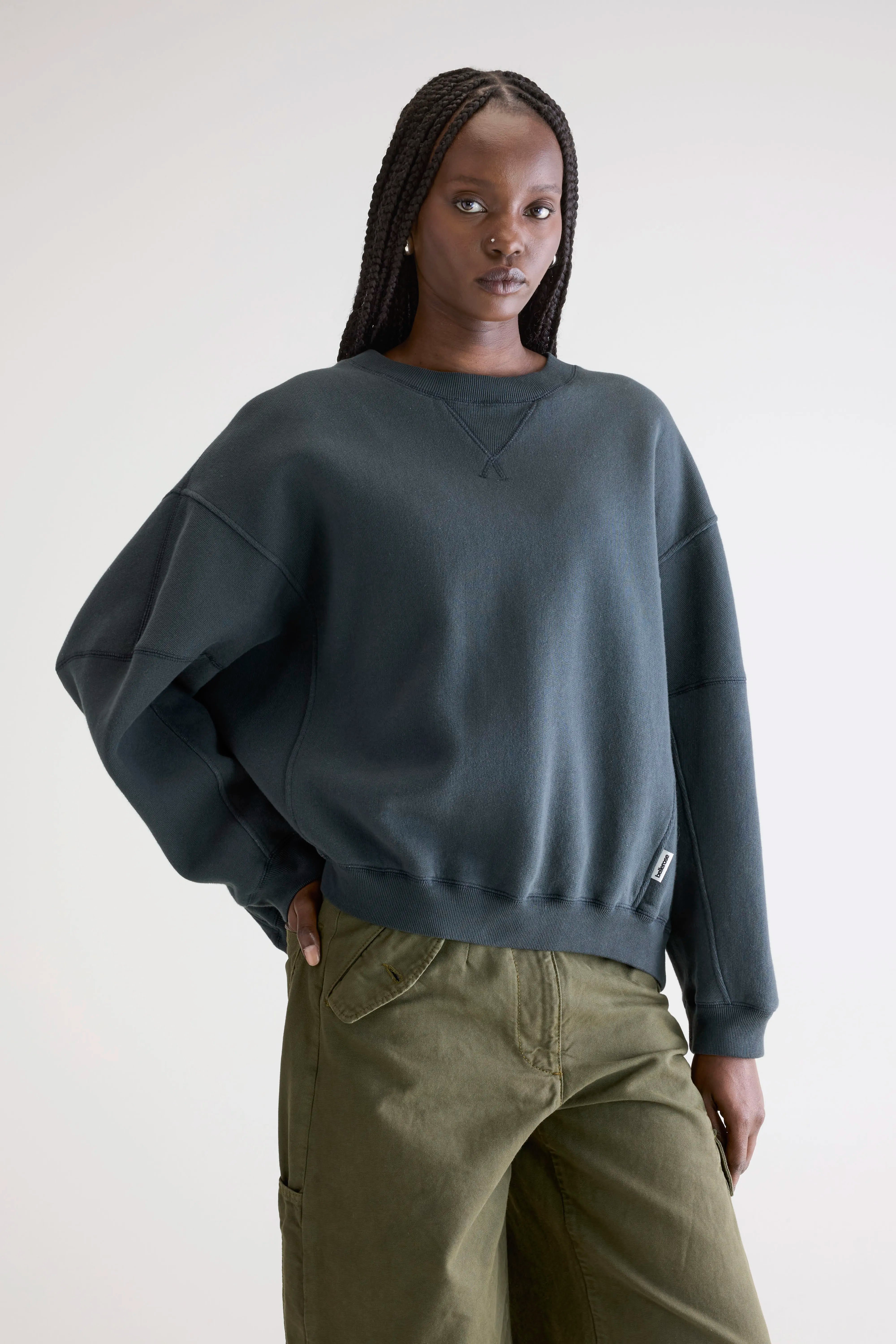 Sweatshirt Col Rond Flips - Pirate Pour Femme | Bellerose