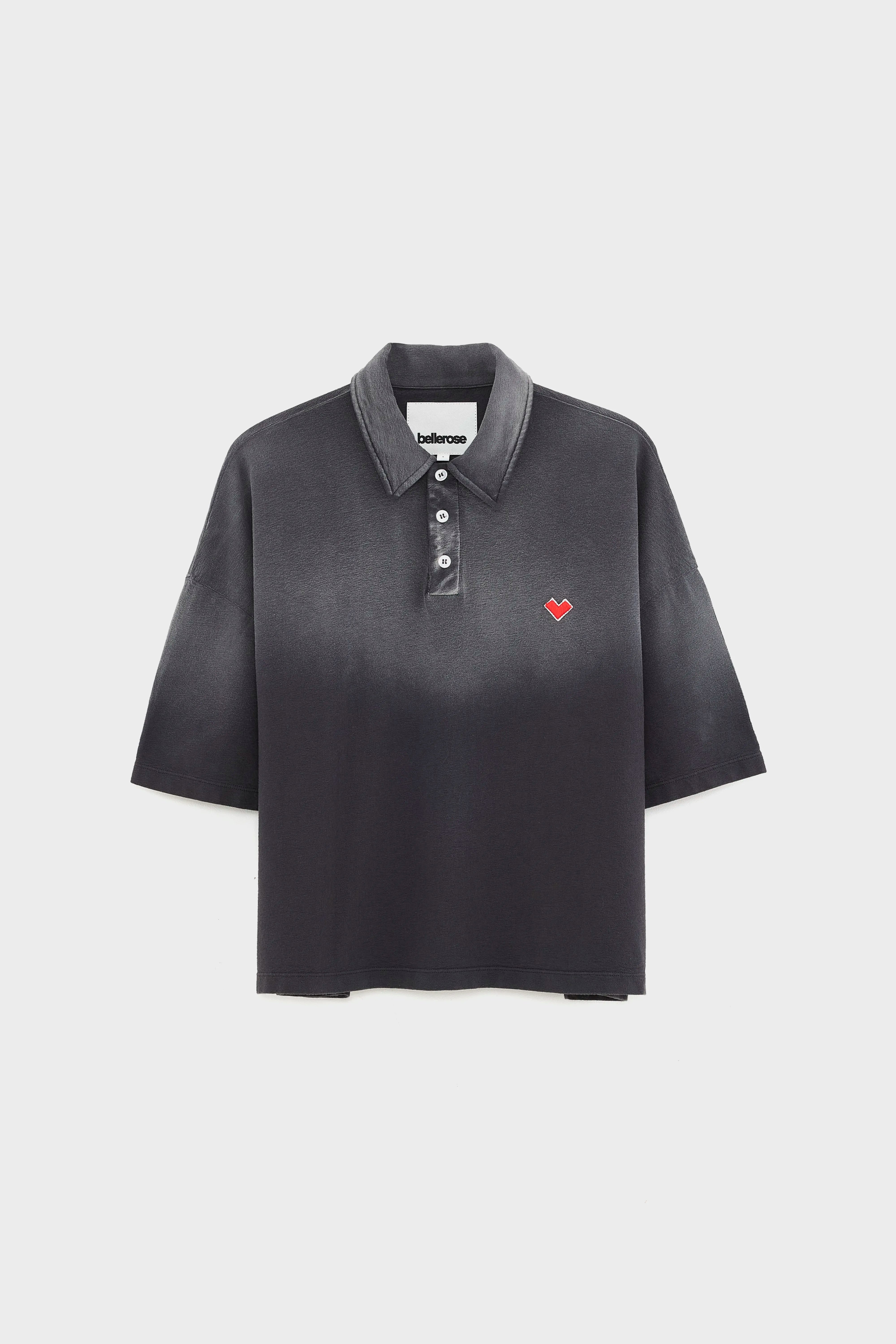 Foolo short-sleeve polo (252 / W / BLACK BLUE)