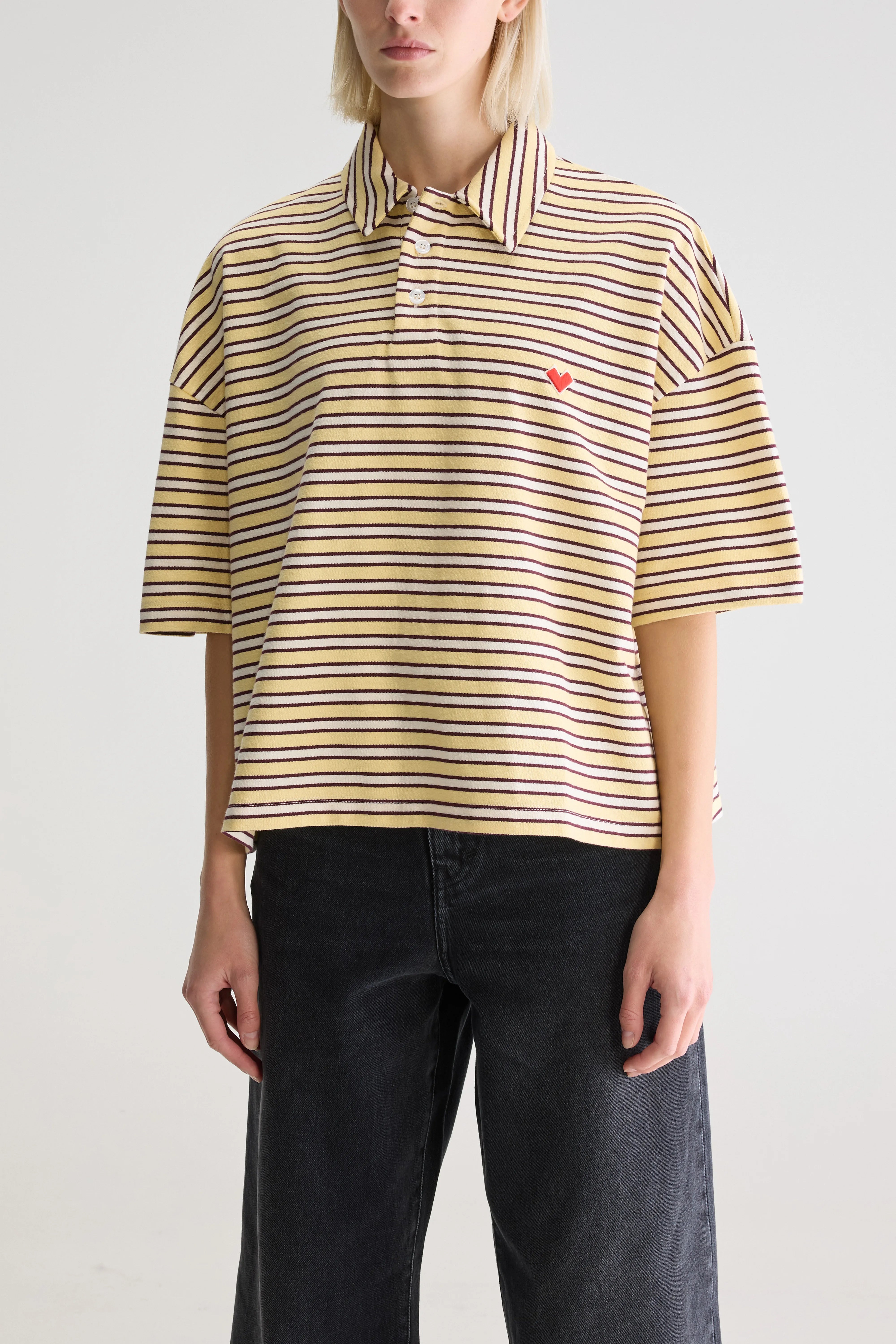 Foolo short-sleeve polo (252 / W / STRIPE A)