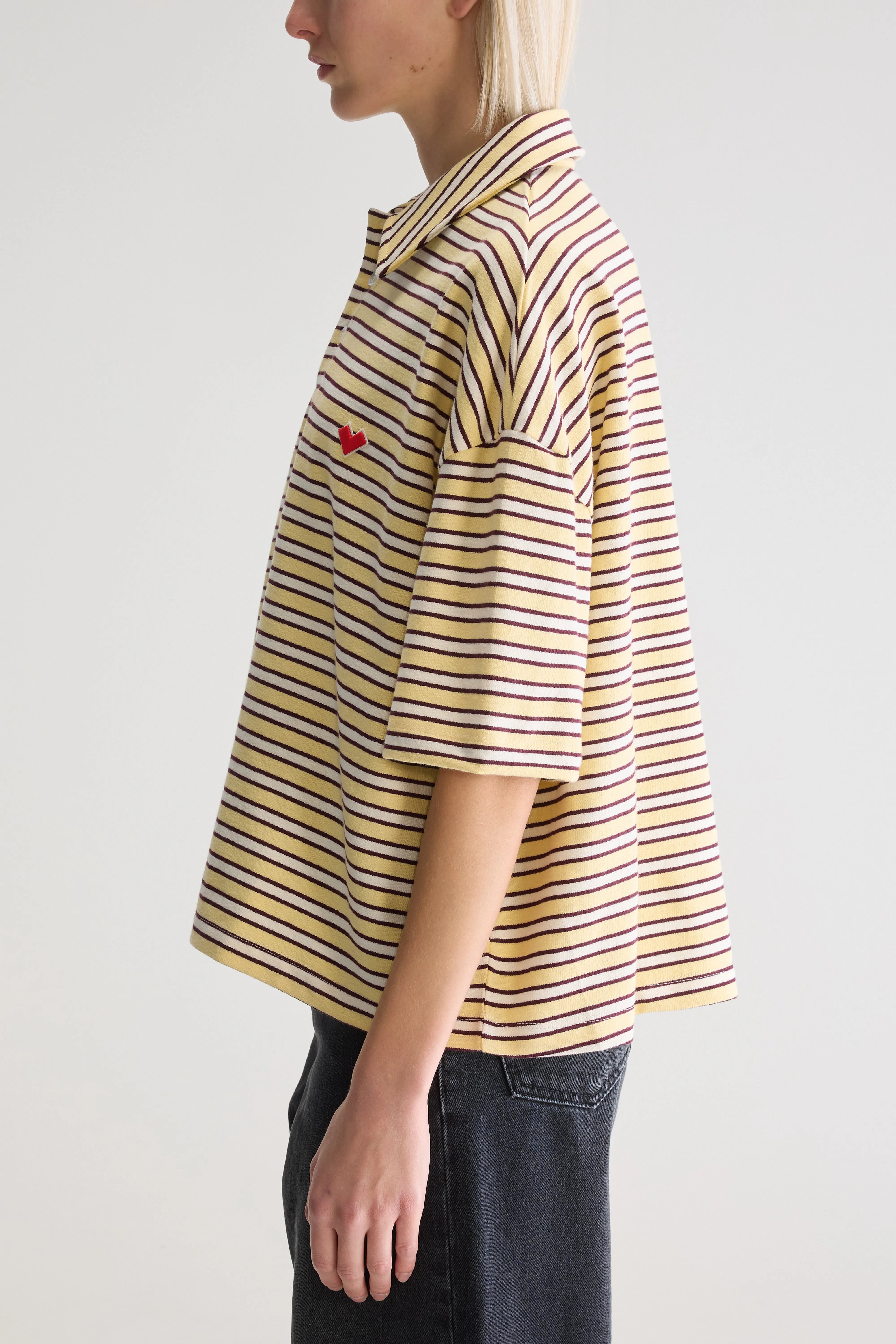 Foolo short-sleeve polo (252 / W / STRIPE A)