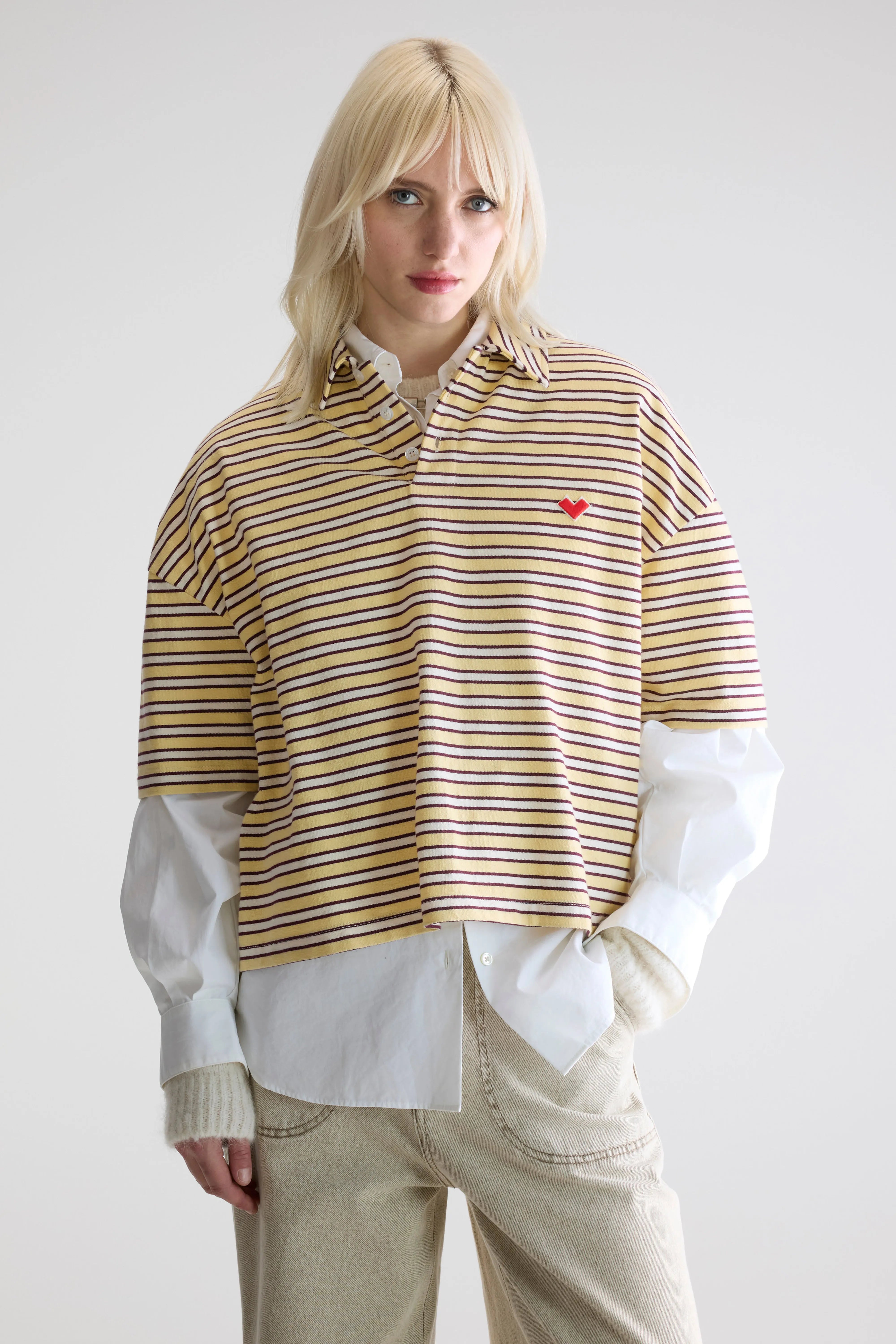Polo À Manches Courtes Foolo - Stripe a Pour Femme | Bellerose