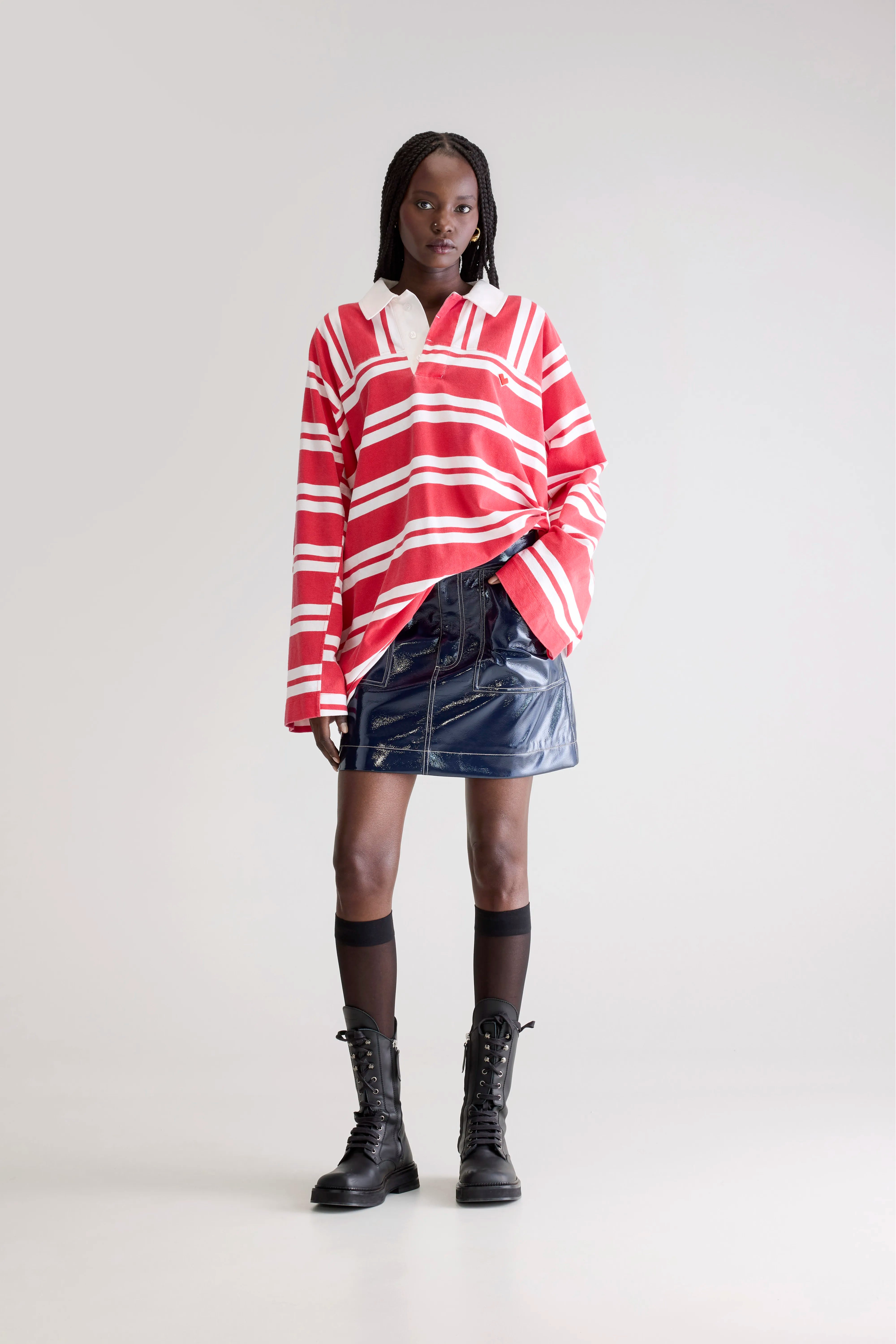 Foogy losse jurk (252 / W / STRIPE B)
