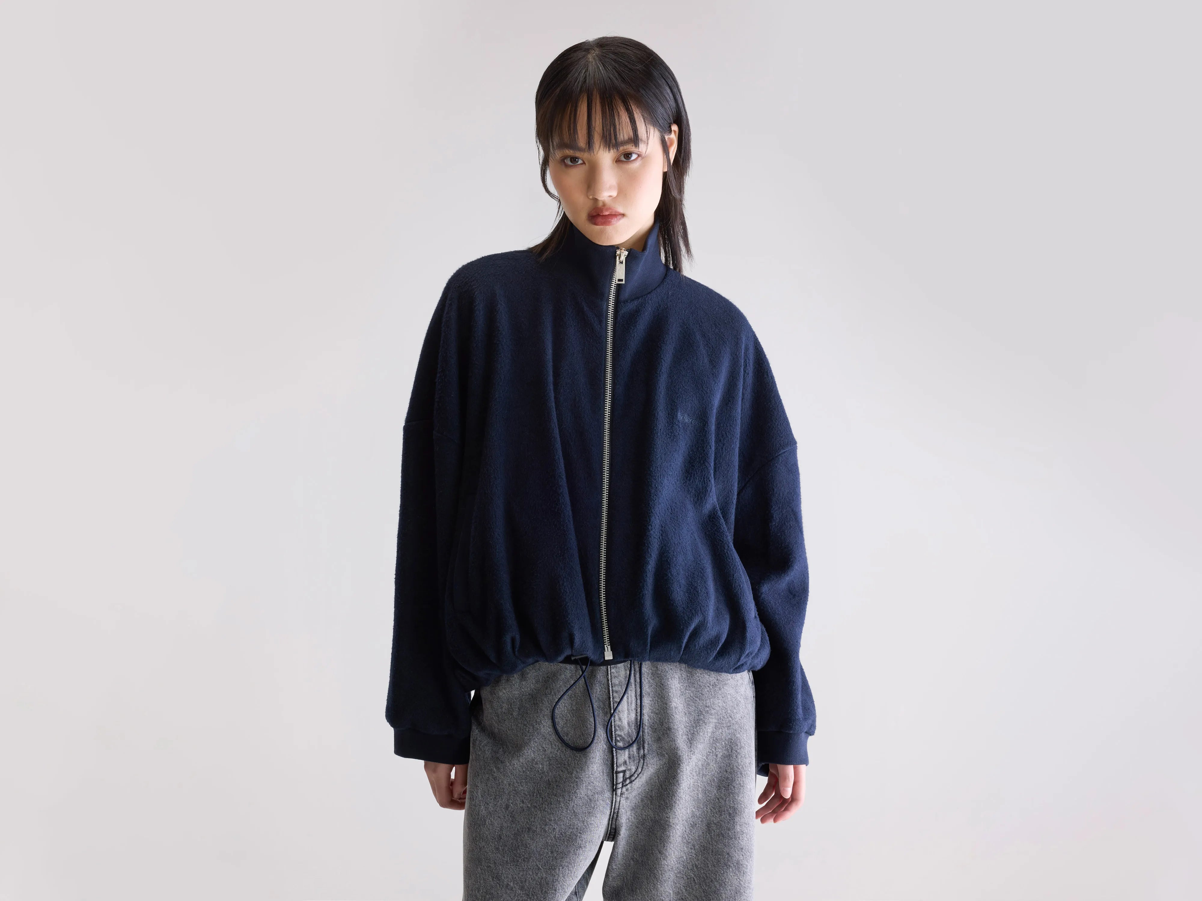 Tallis zip-up sweatshirt (252 / W / NAVY)