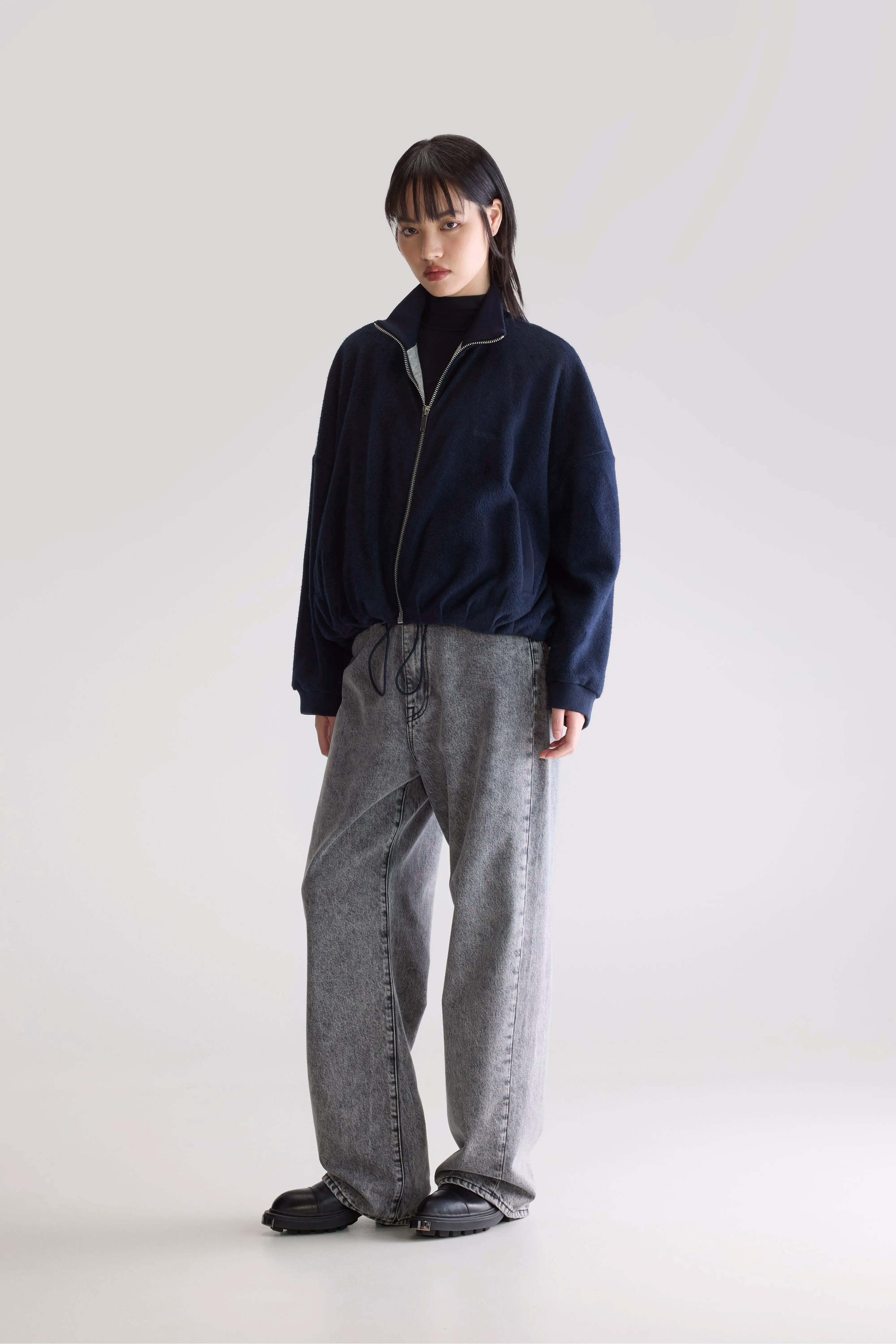 Sweatshirt Zippé Tallis - Navy Pour Femme | Bellerose