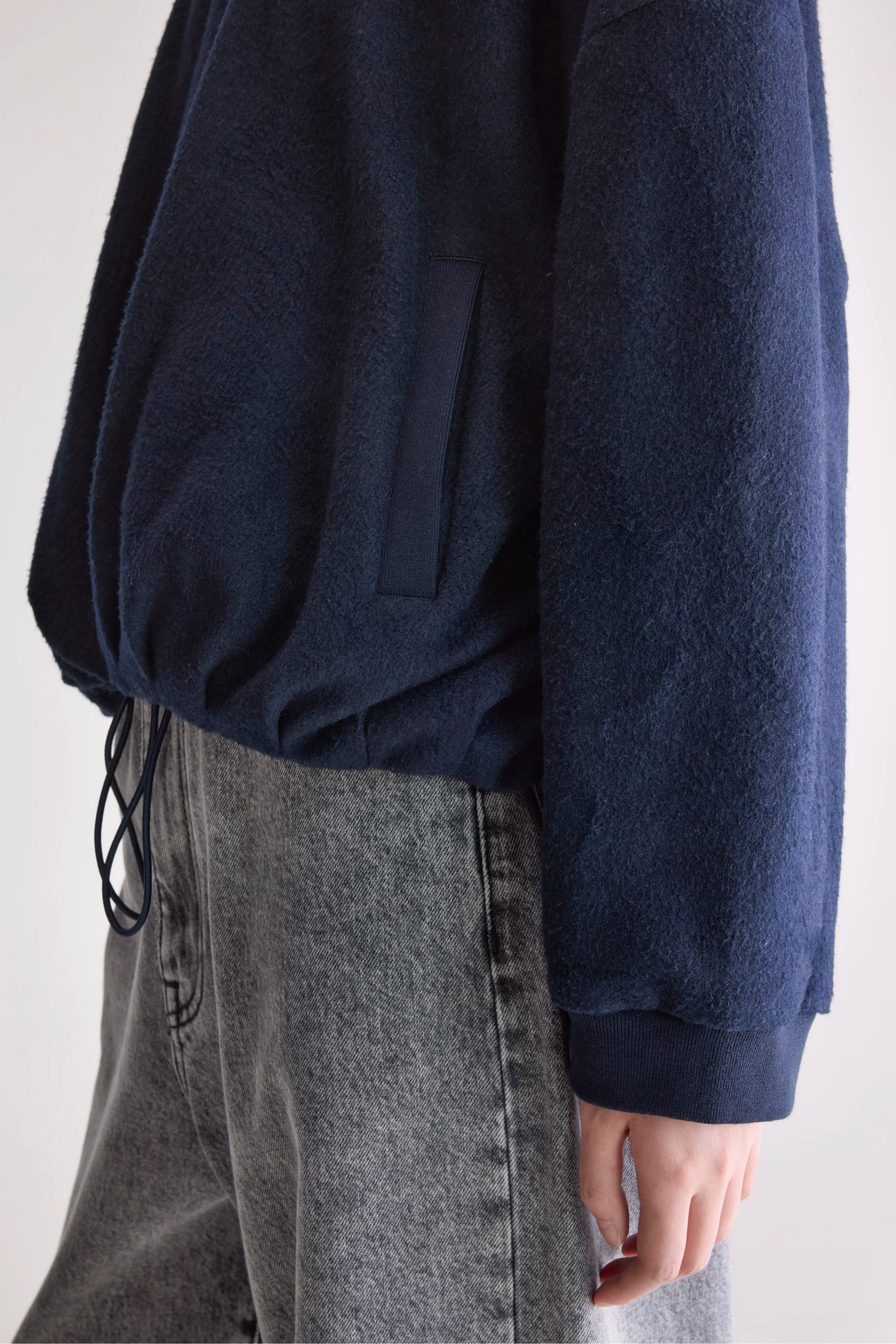 Tallis zip-up sweatshirt (252 / W / NAVY)