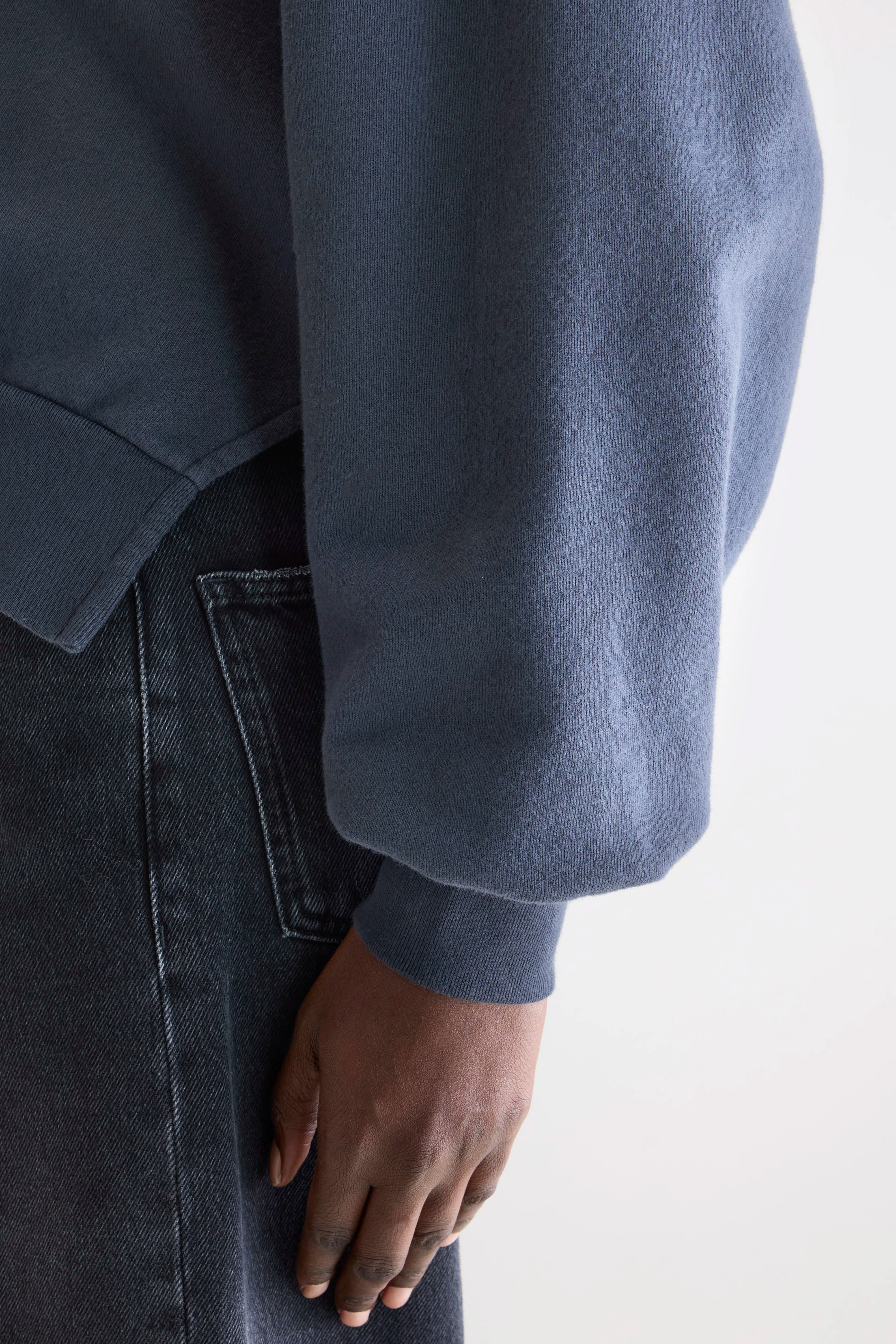 Varola sweatshirt met v-hals (262 / W / NAVY)
