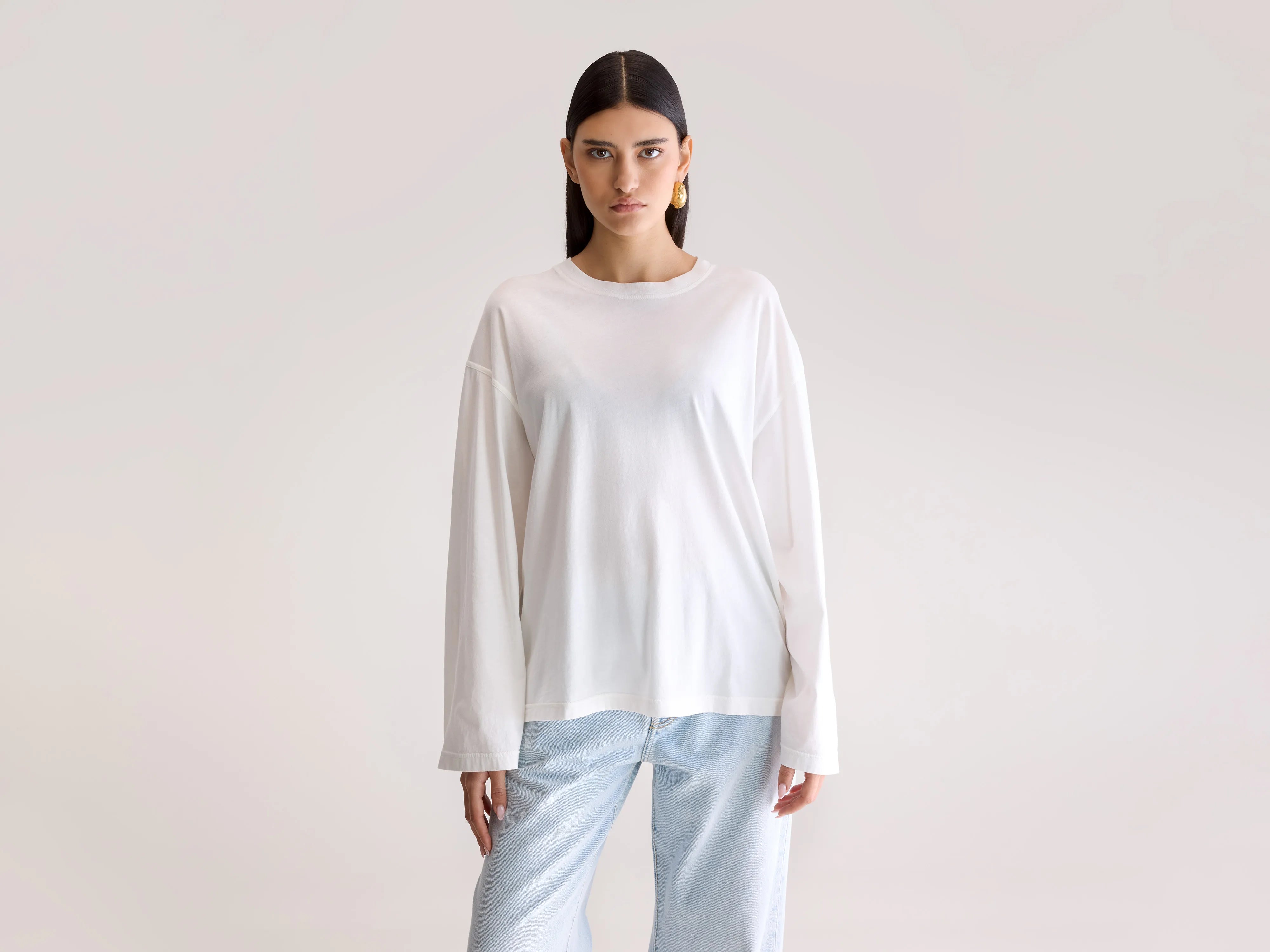 Fandy long sleeve t-shirt (252 / W / WHITE)