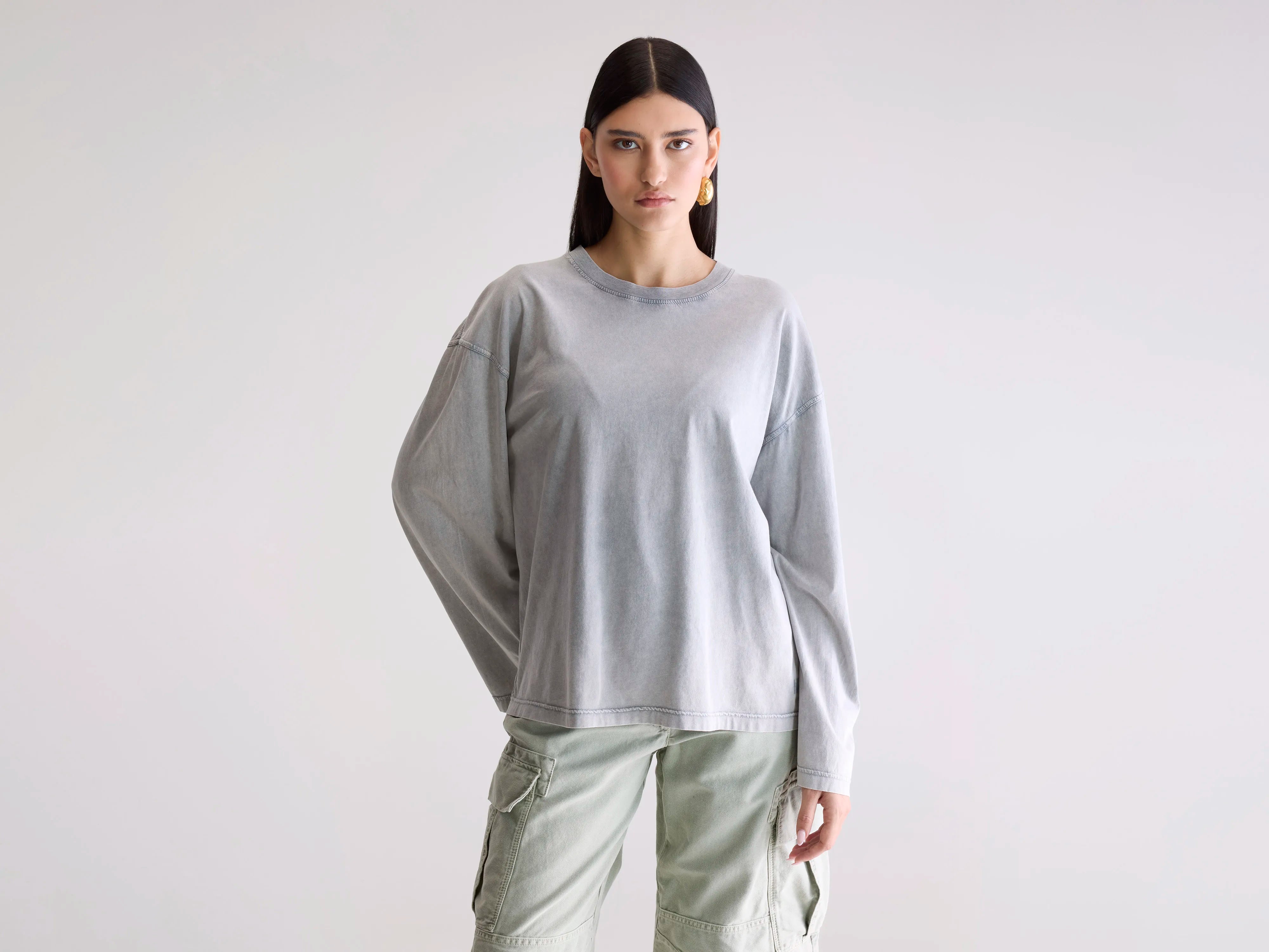 Fandy long sleeve t-shirt (252 / W / IRON)