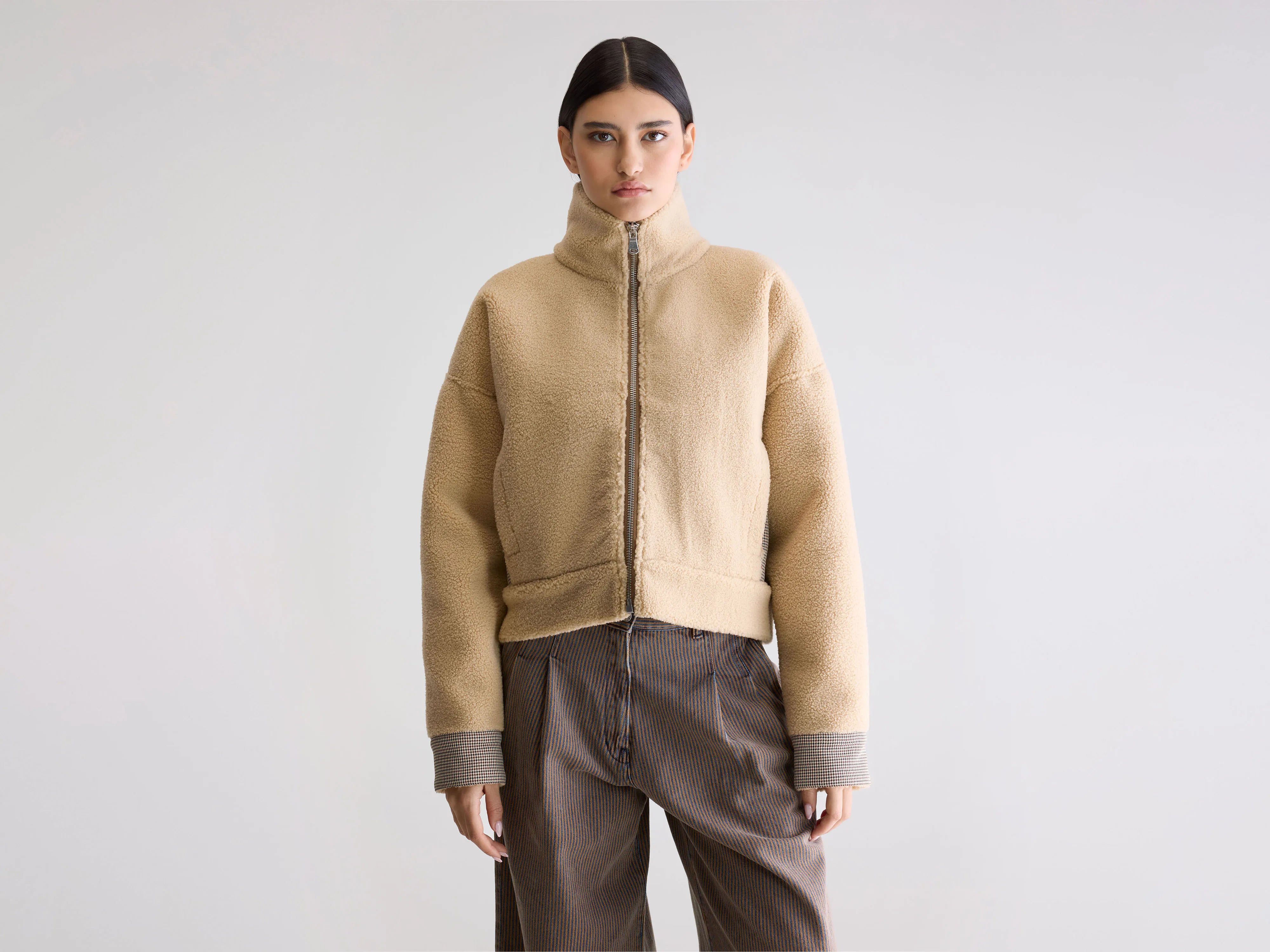 Alesha Teddy Jacket (252 / W / MACADAMIA)