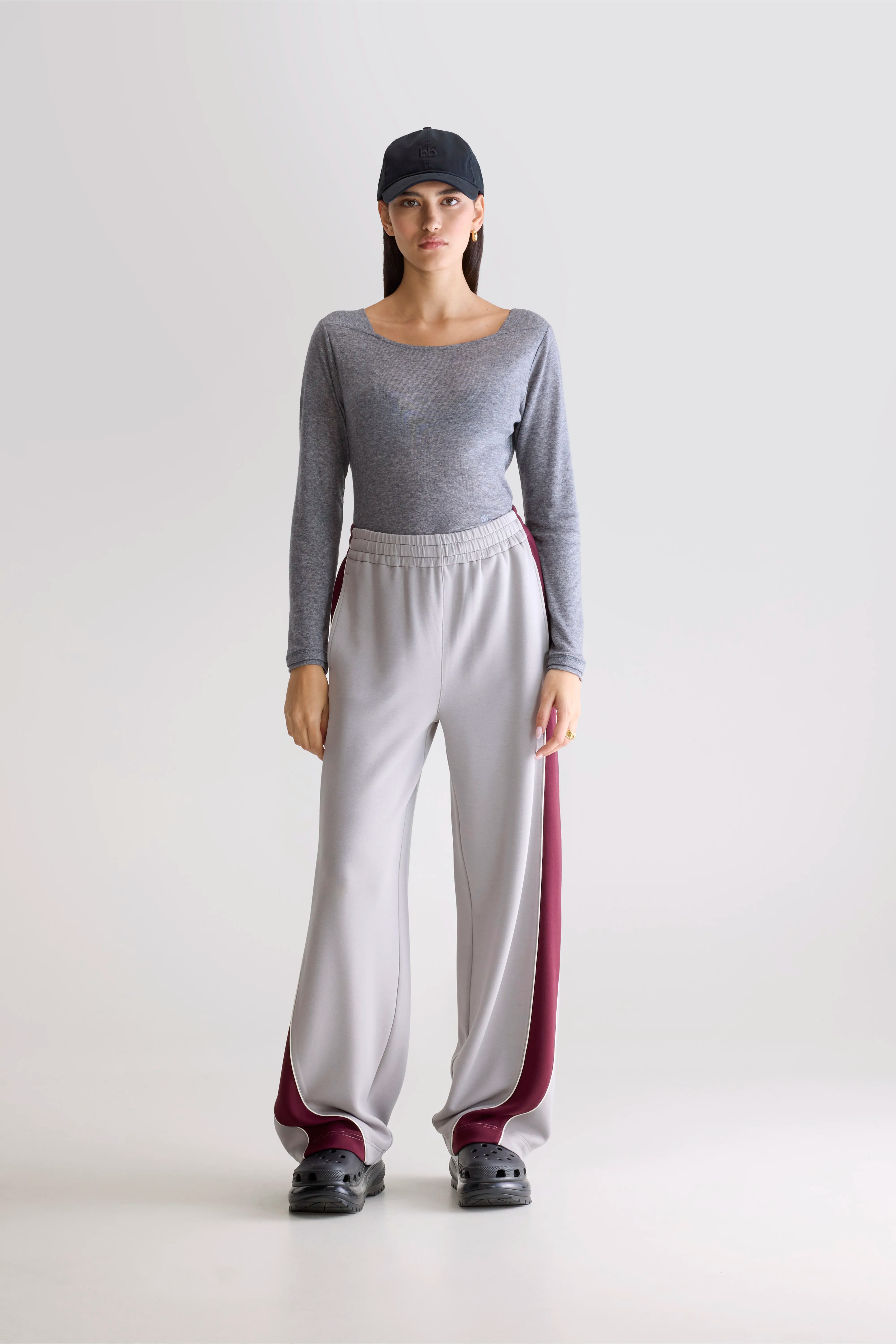 Jelina Jogging Bottoms - Combo a / Fog / Wine For Women | Bellerose
