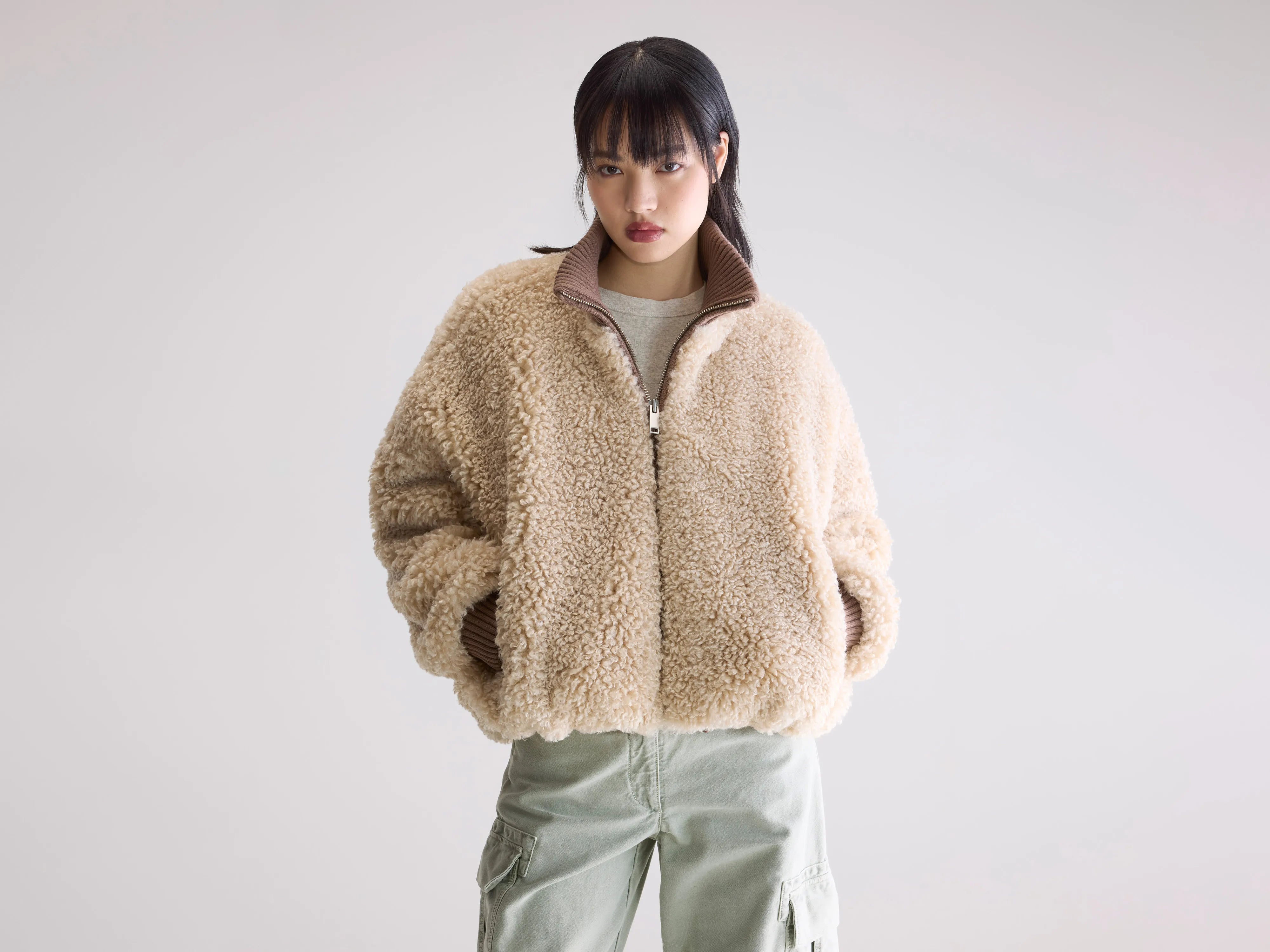 Jallis faux-fur jacket (252 / W / SWAN)