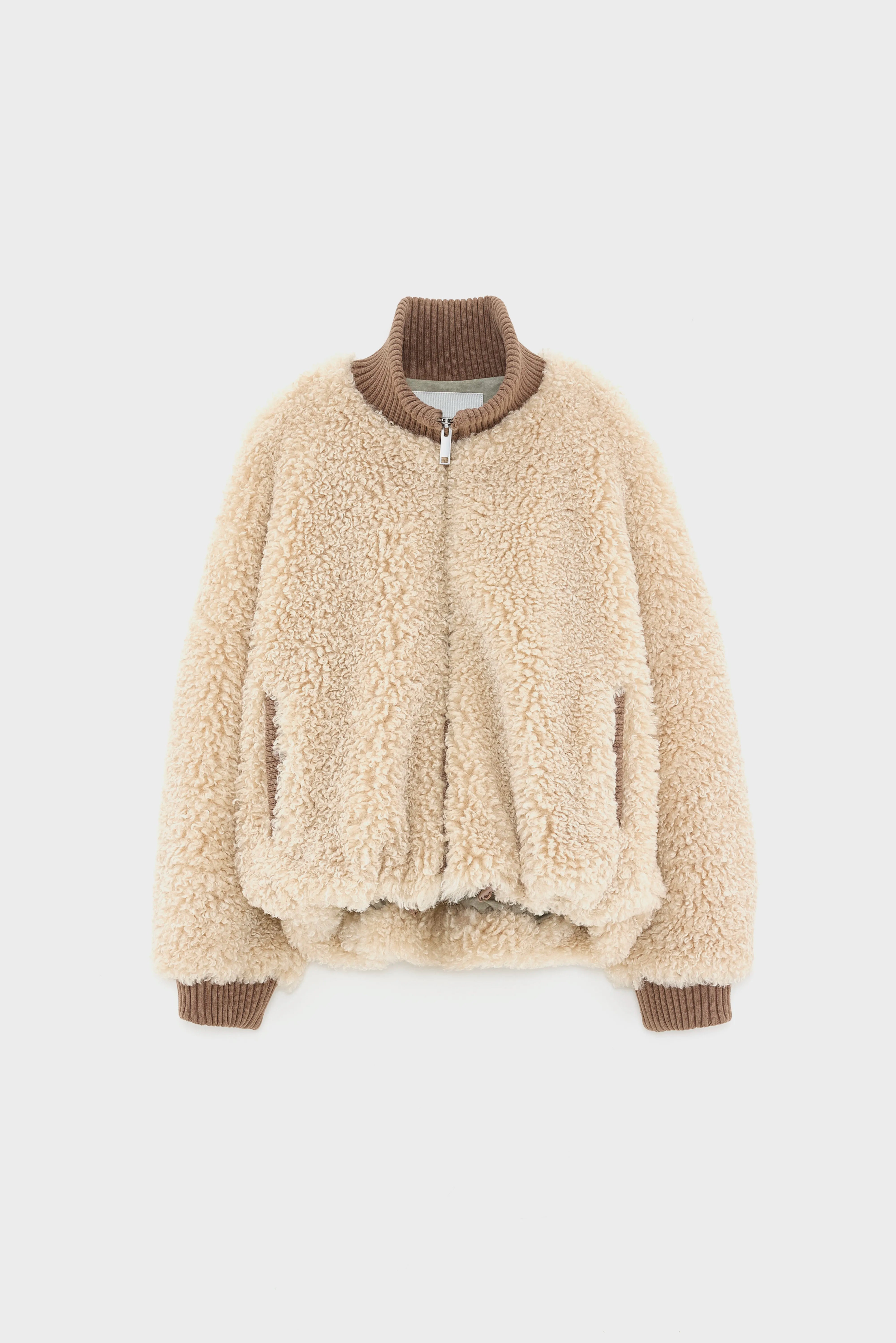 Jallis faux shearling jas (252 / W / SWAN)