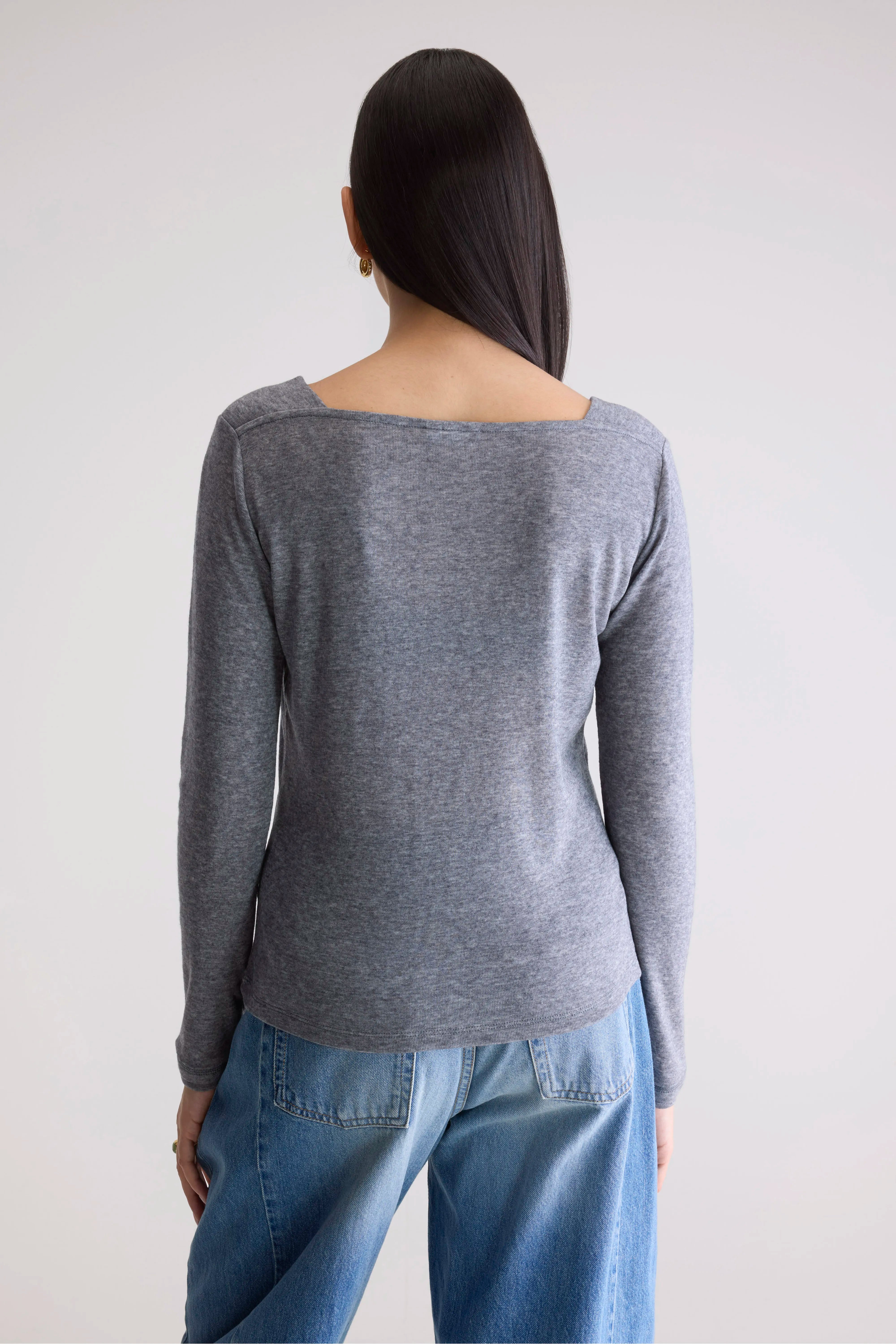 Veras Fitted T-shirt - H. grey For Women | Bellerose