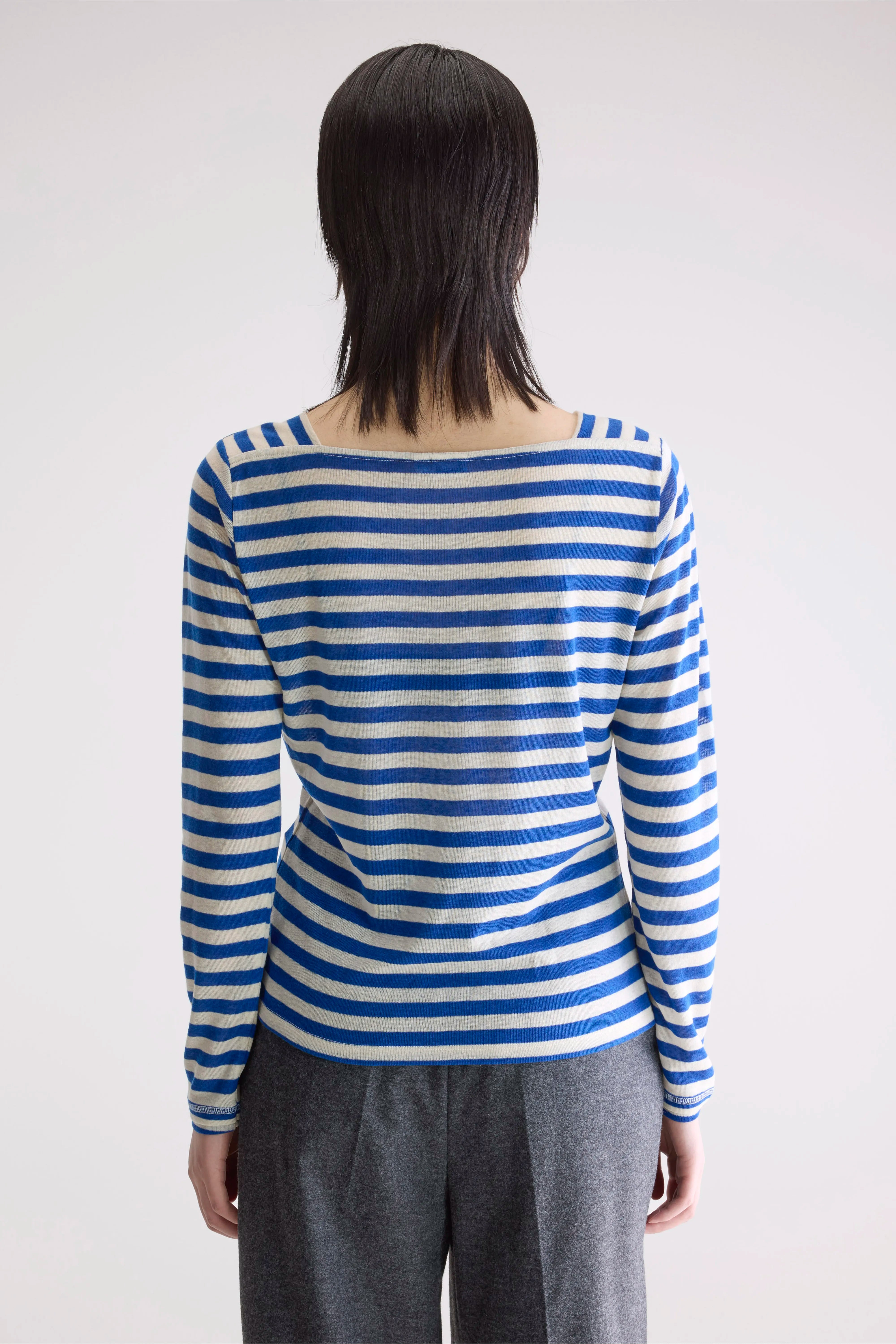 Veras Fitted T-shirt - Cream / Lazuli For Women | Bellerose