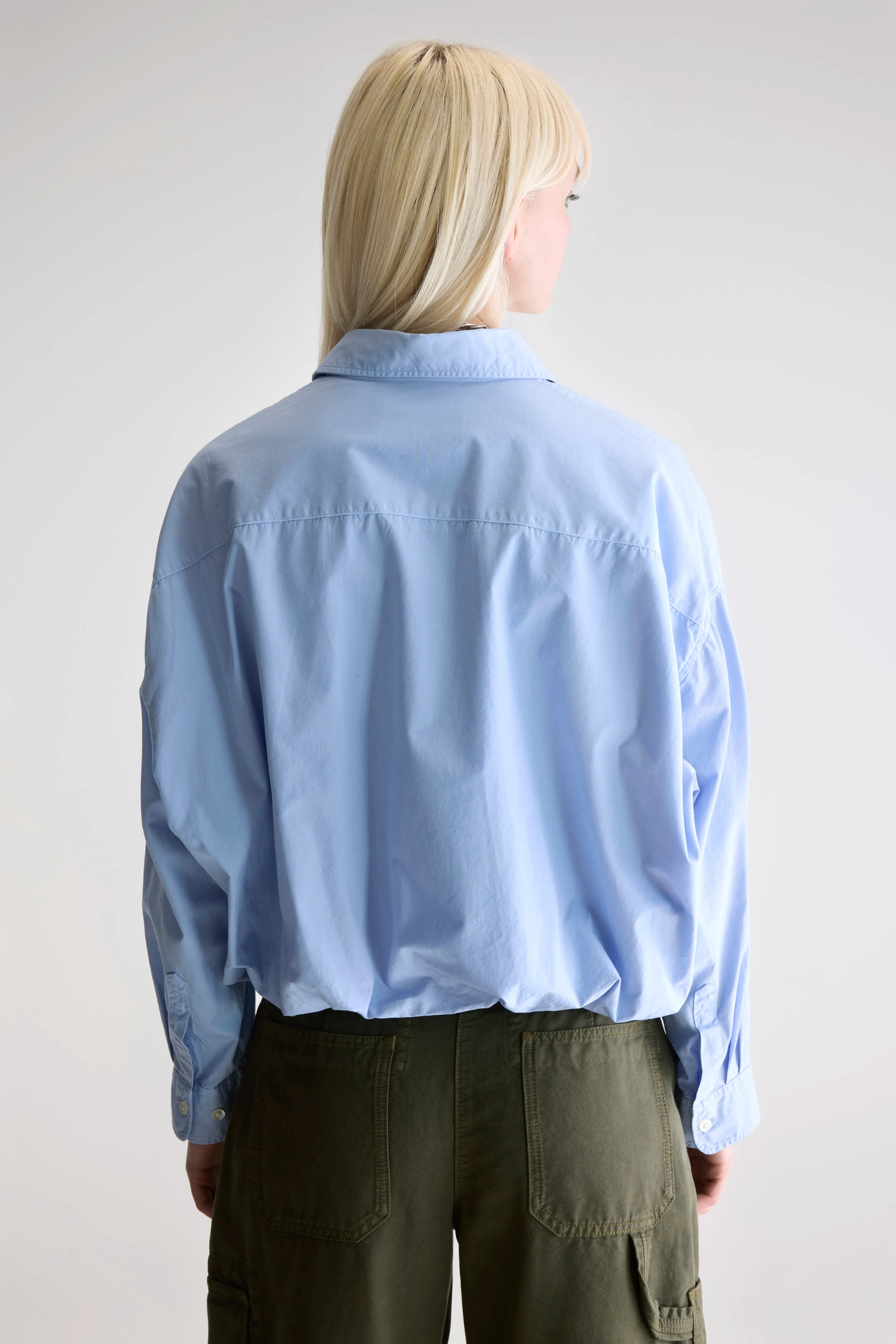 Chemise Cropped Graham - Sky Pour Femme | Bellerose