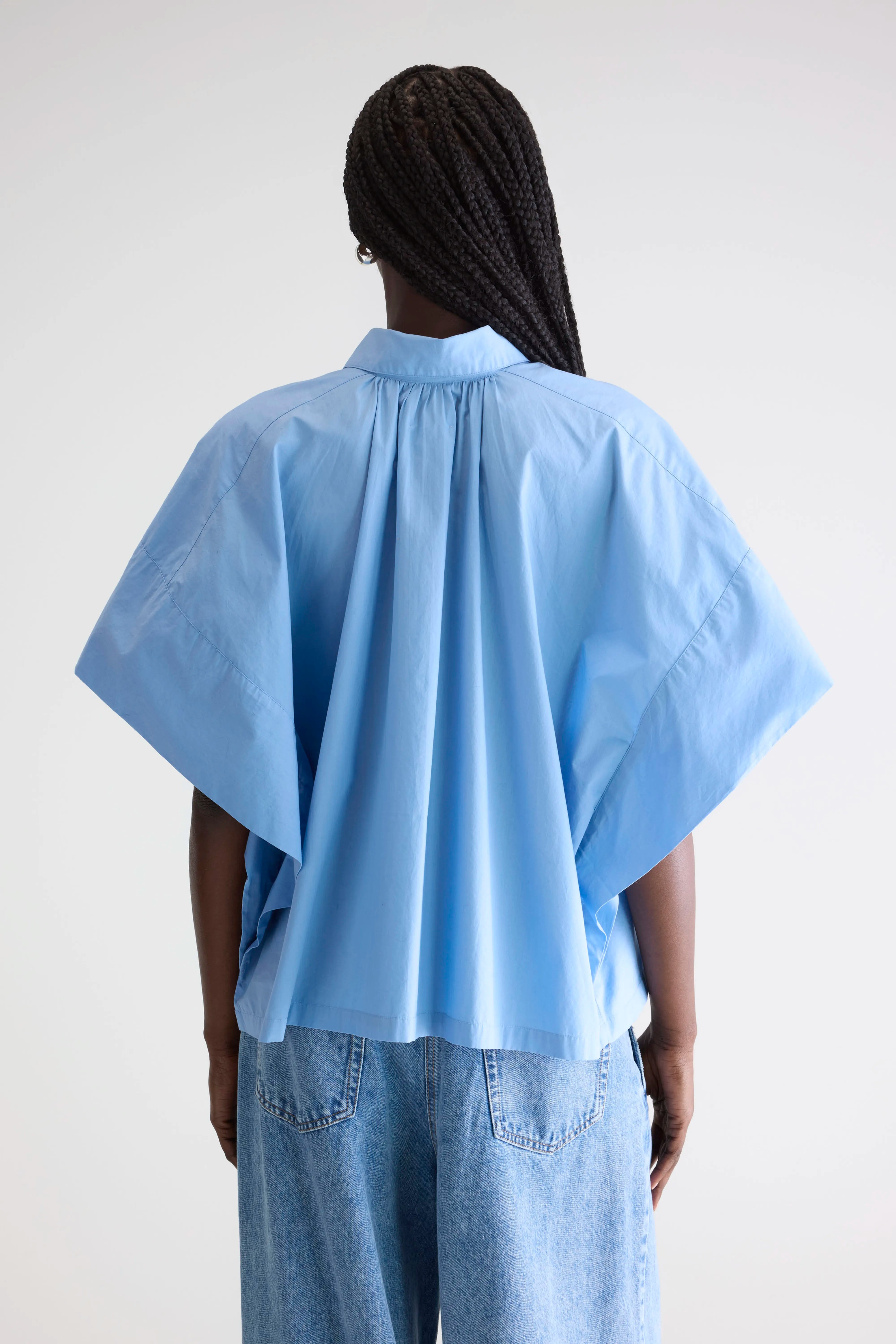 Cairn Hemd Met Korte Mouwen - Blue shirt Voor Dames | Bellerose