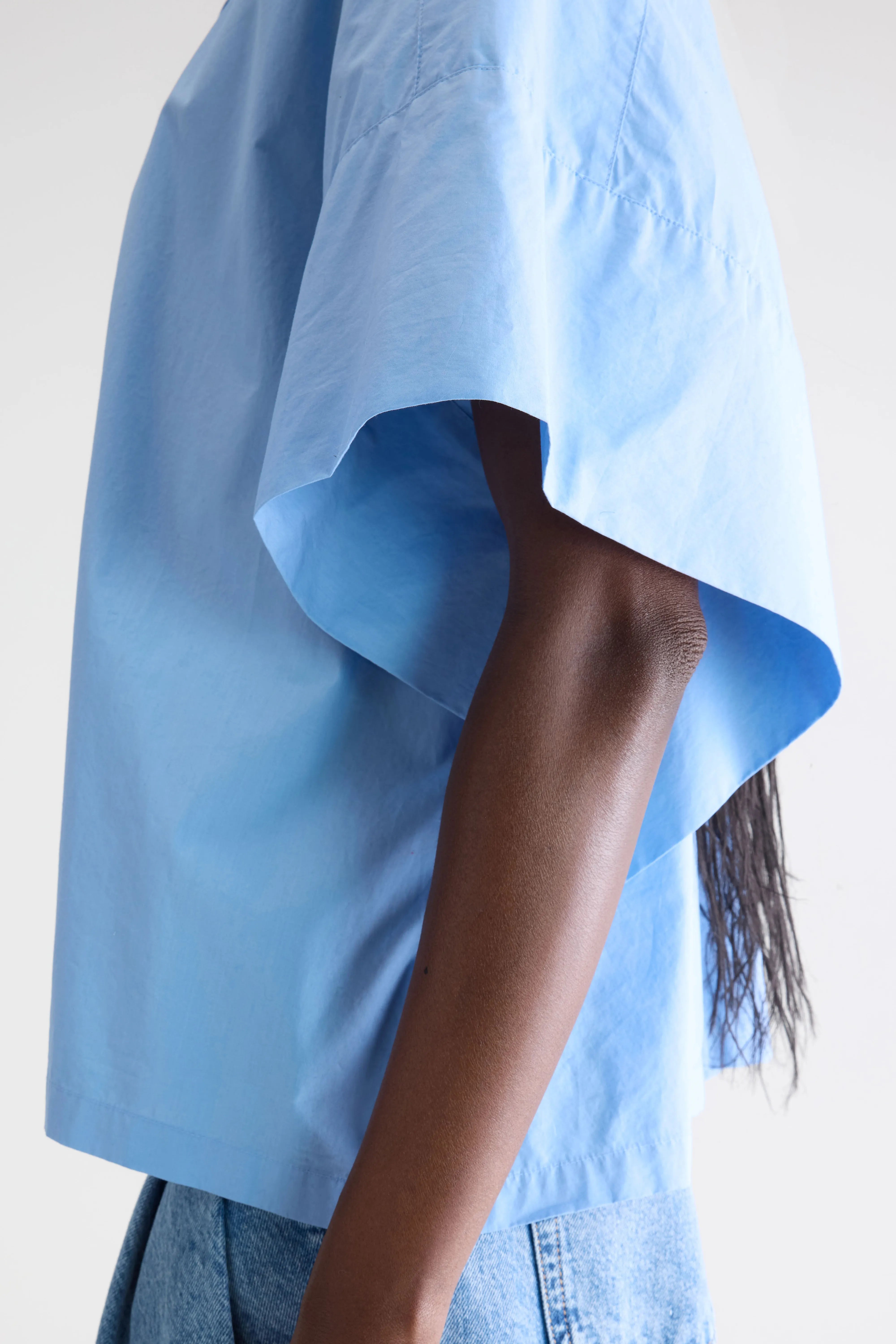 Cairn short-sleeve shirt (252 / W / BLUE SHIRT)
