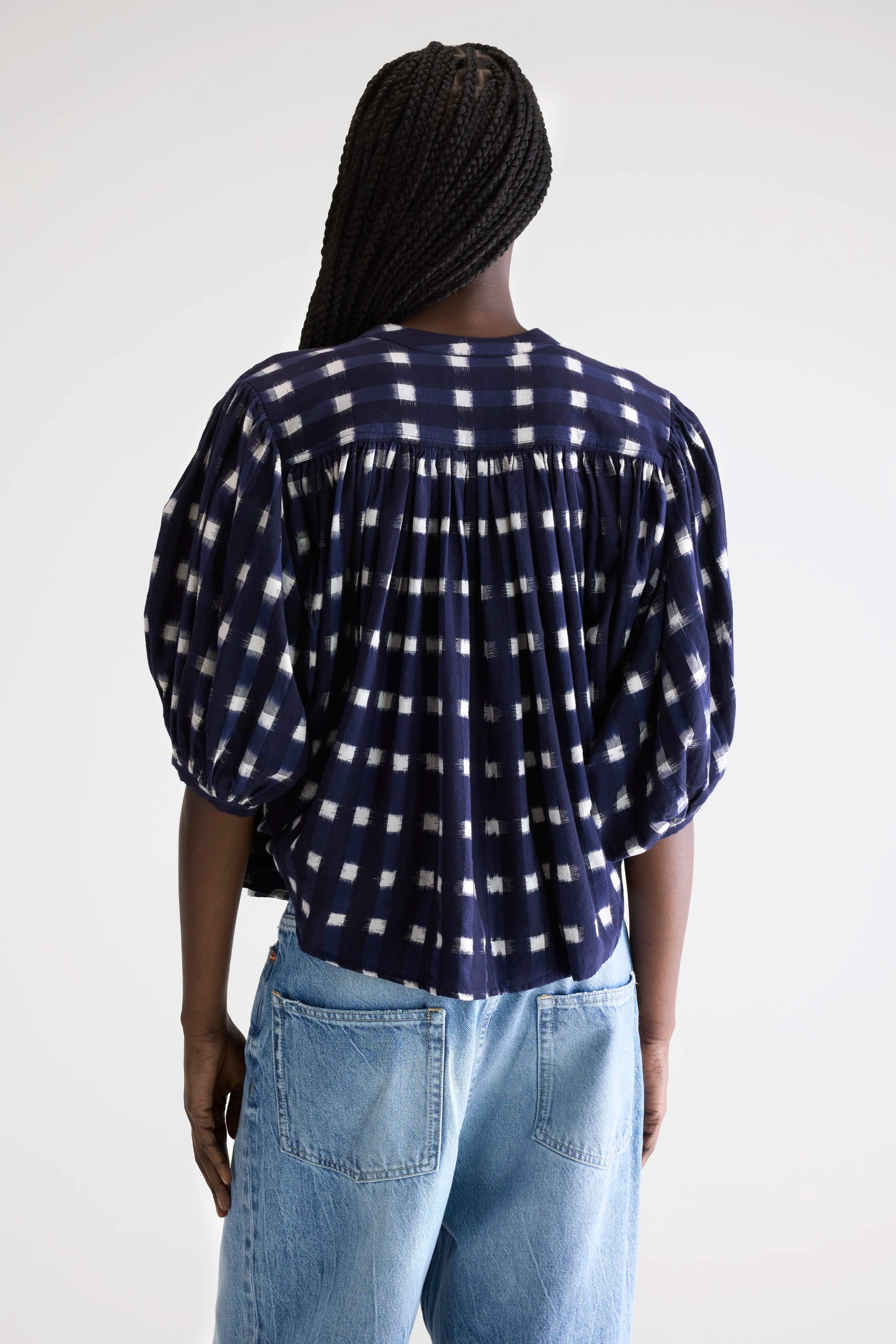 Ink cropped blouse (252 / W / COMBO A)