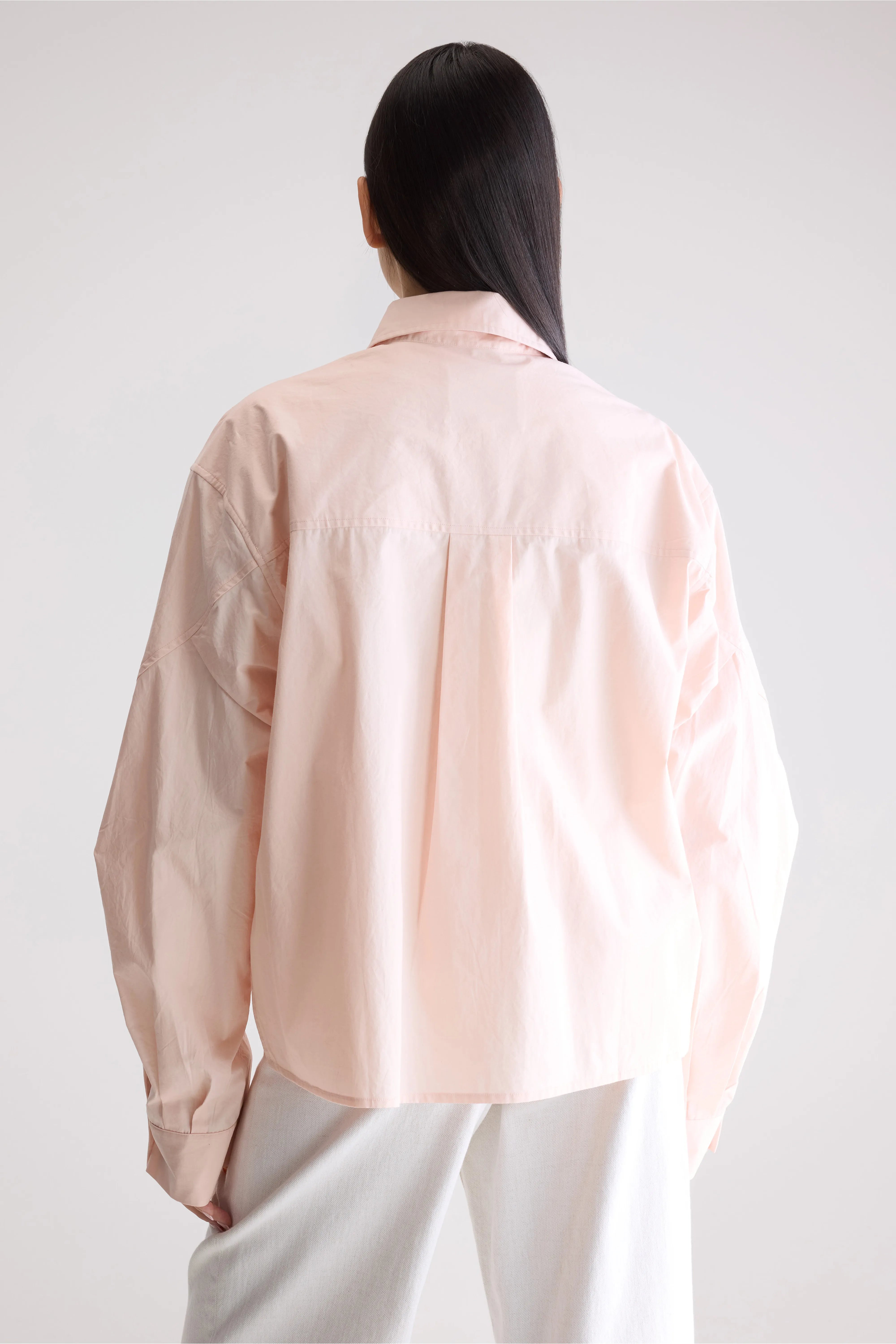 Kenza Relaxed Poplin Shirt - Light rose For Women | Bellerose
