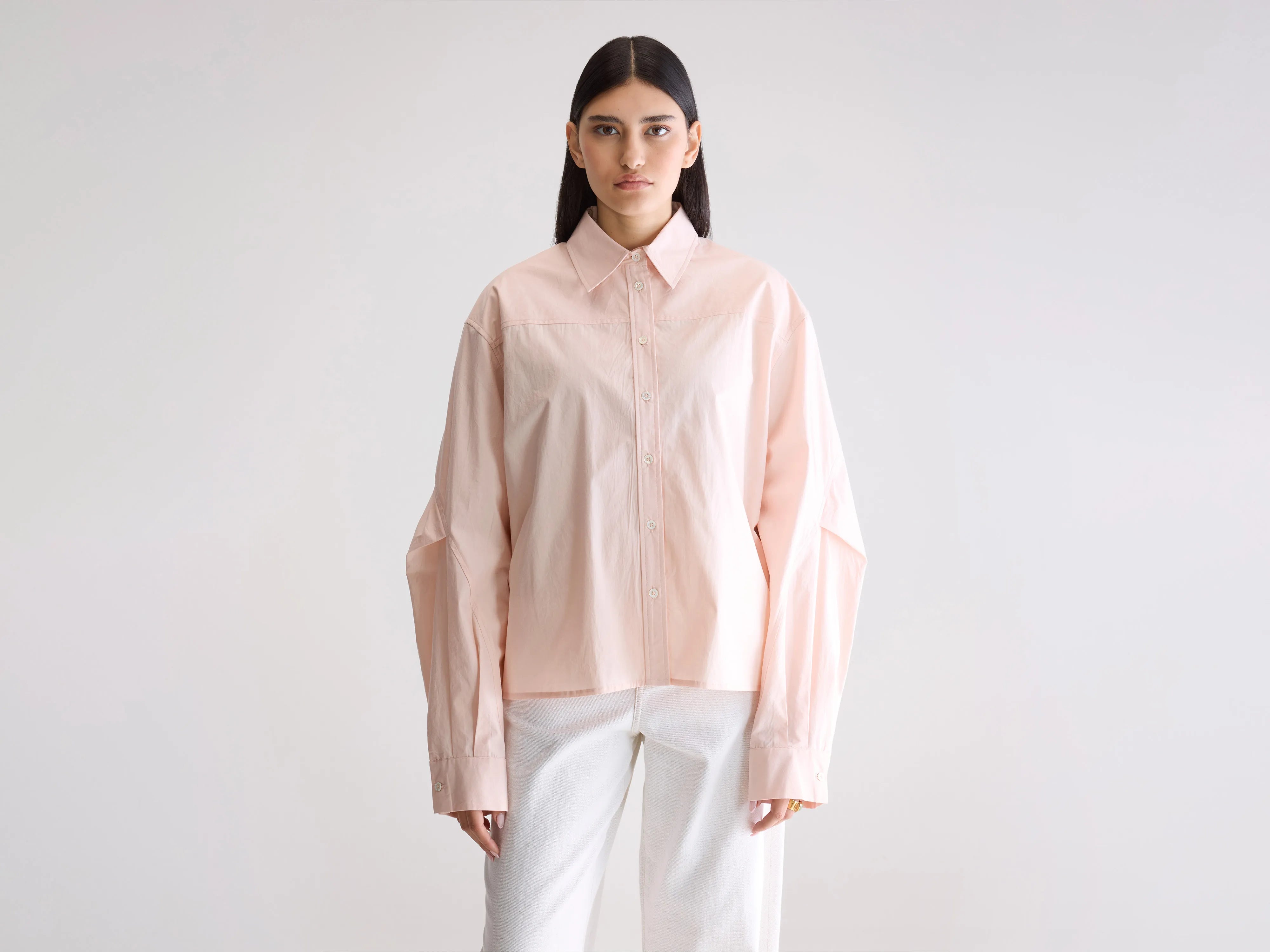 Kenza relaxed poplin shirt (252 / W / LIGHT ROSE)
