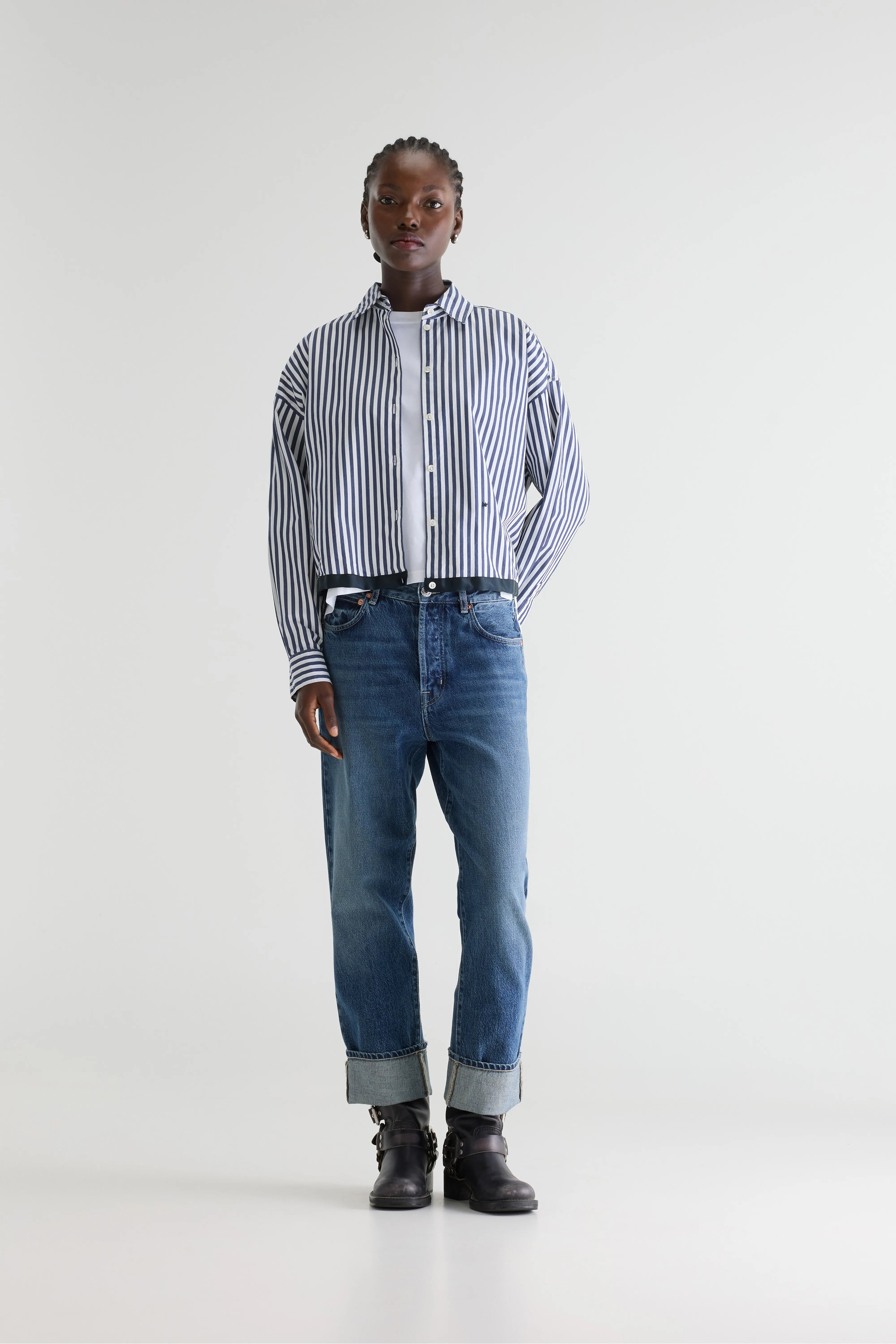Glow verstelbaar hemd (252 / W / STRIPE Z)