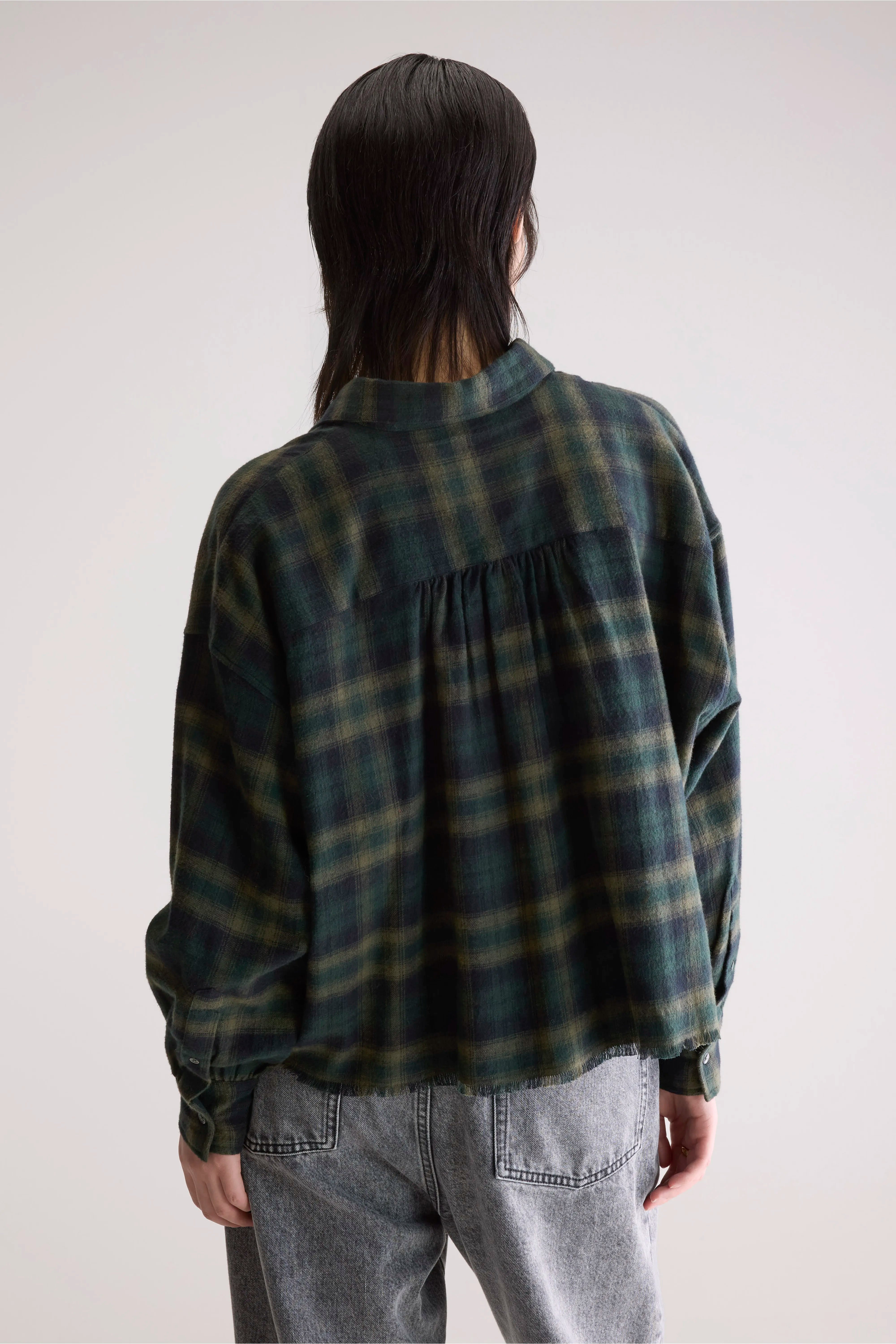 Kraft relaxed cropped hemd (252 / W / CHECK A)