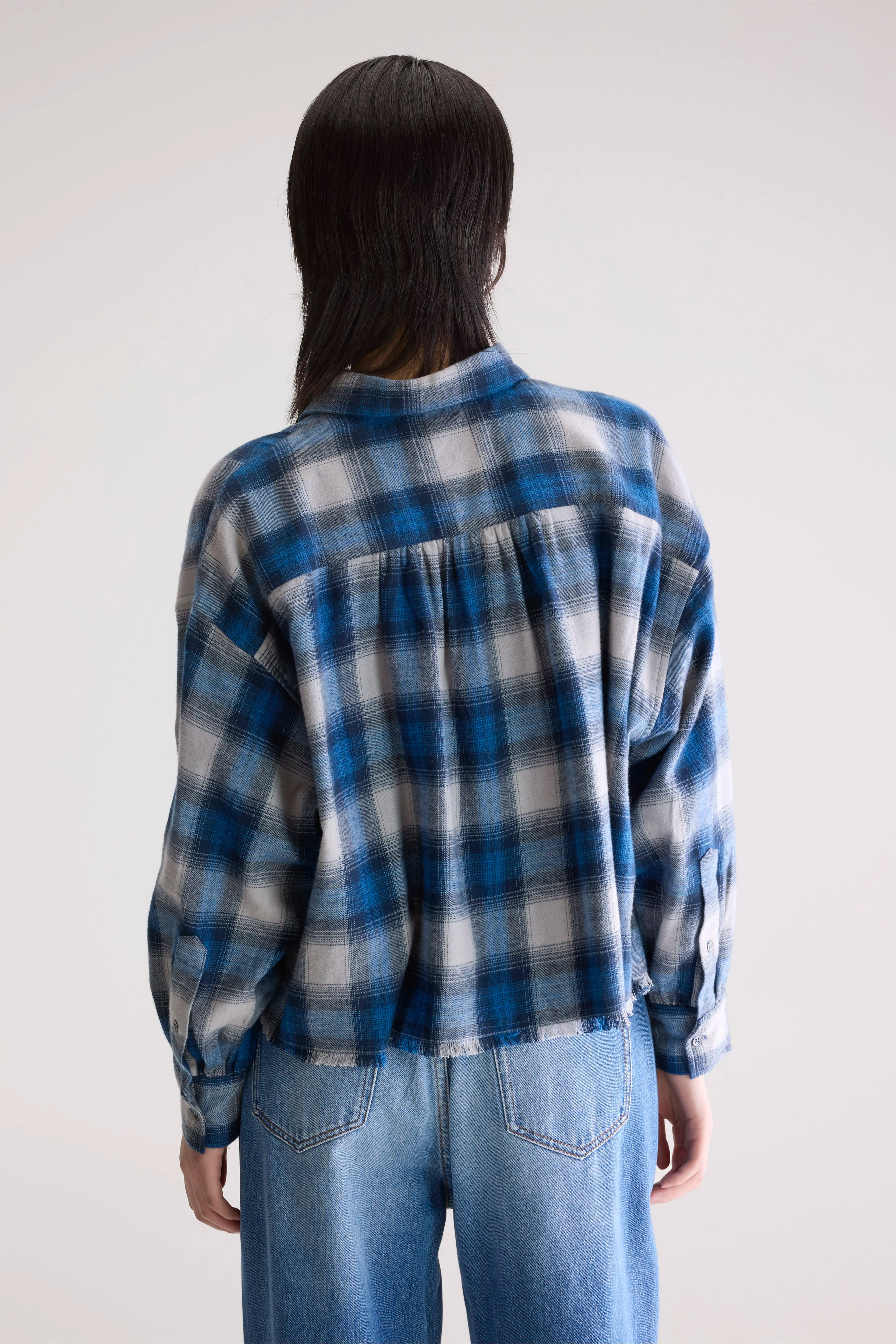 Kraft Relaxed Cropped Hemd - Check a Voor Dames | Bellerose