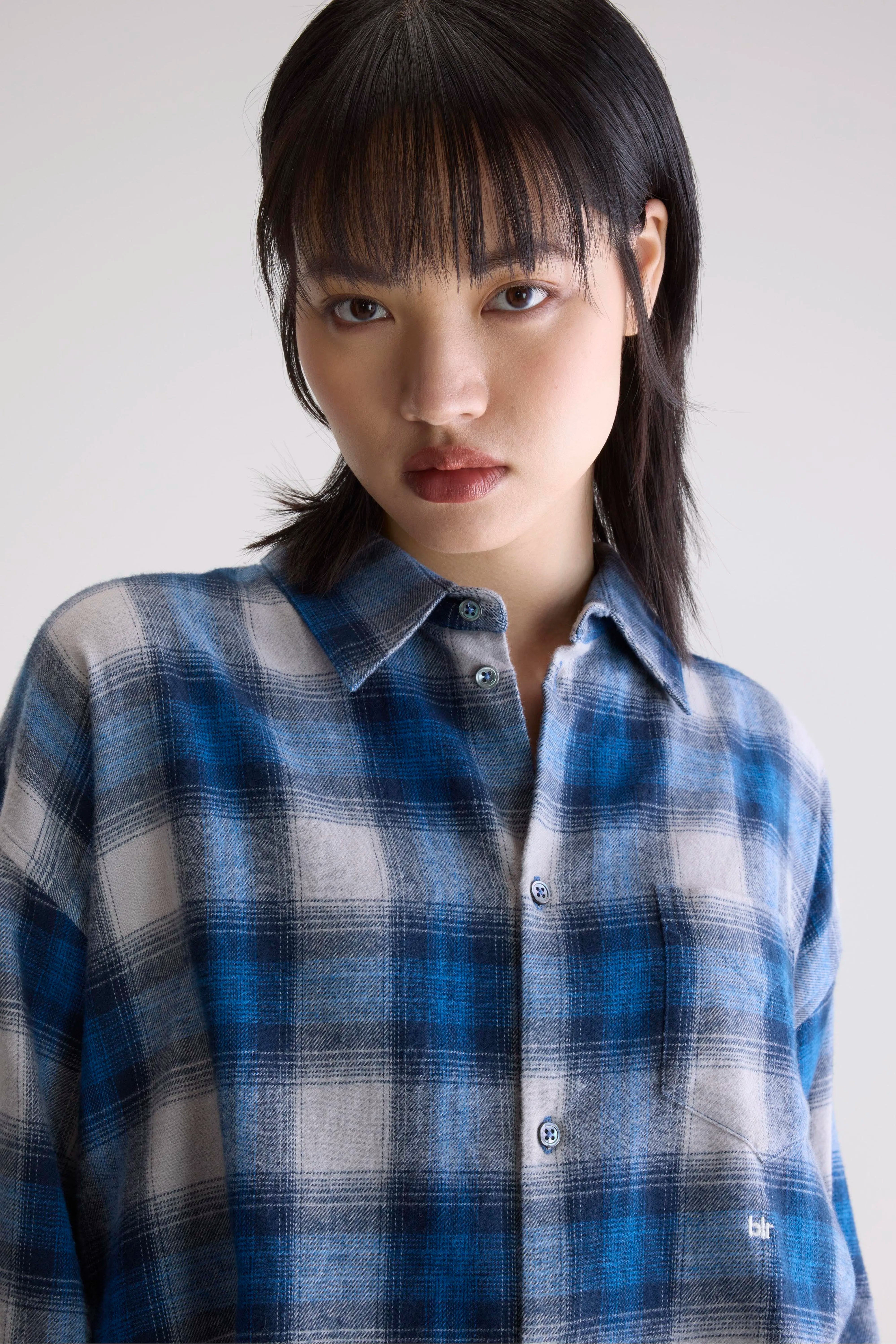 Kraft Relaxed Cropped Hemd - Check a Voor Dames | Bellerose