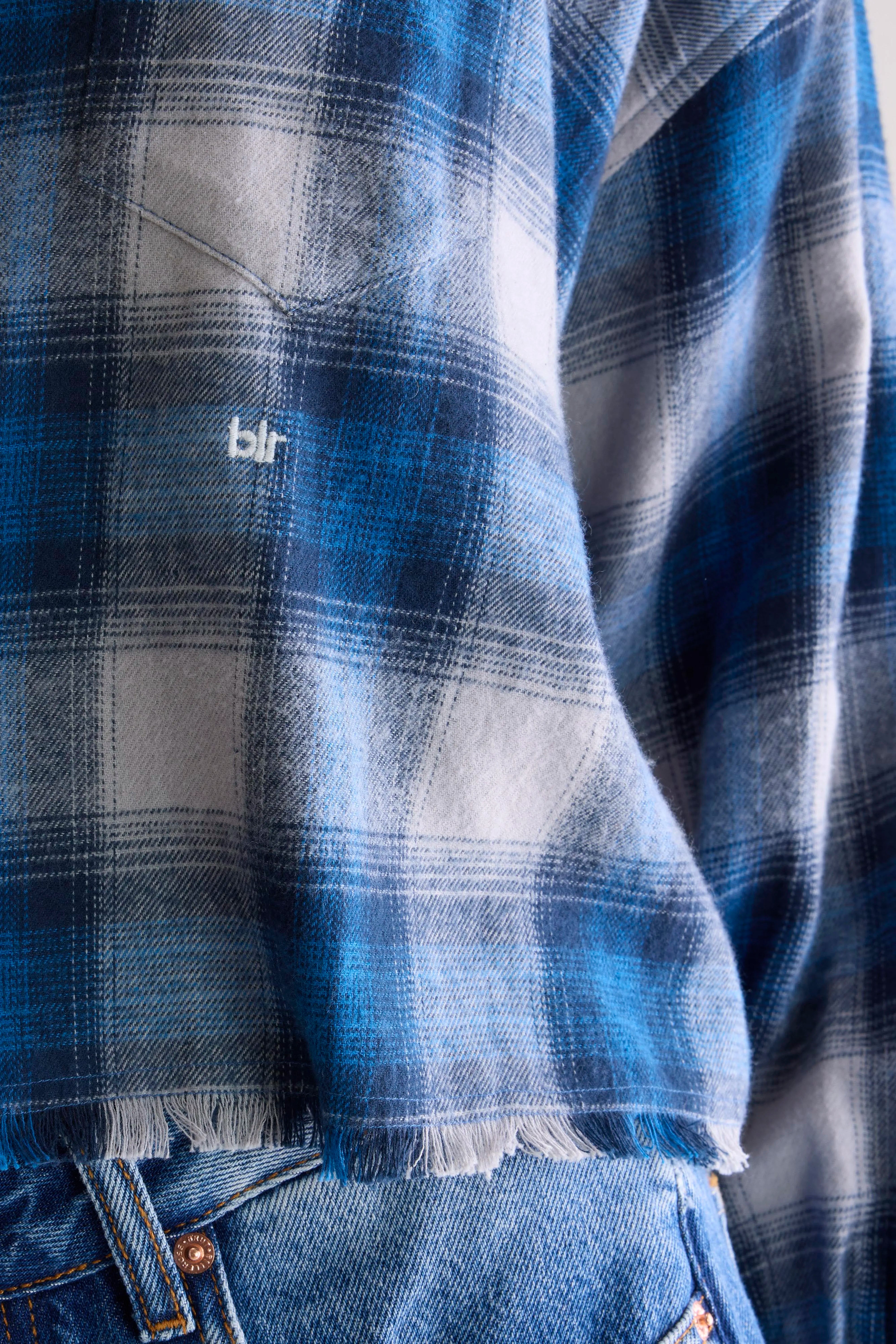 Kraft relaxed cropped hemd (252 / W / CHECK A)