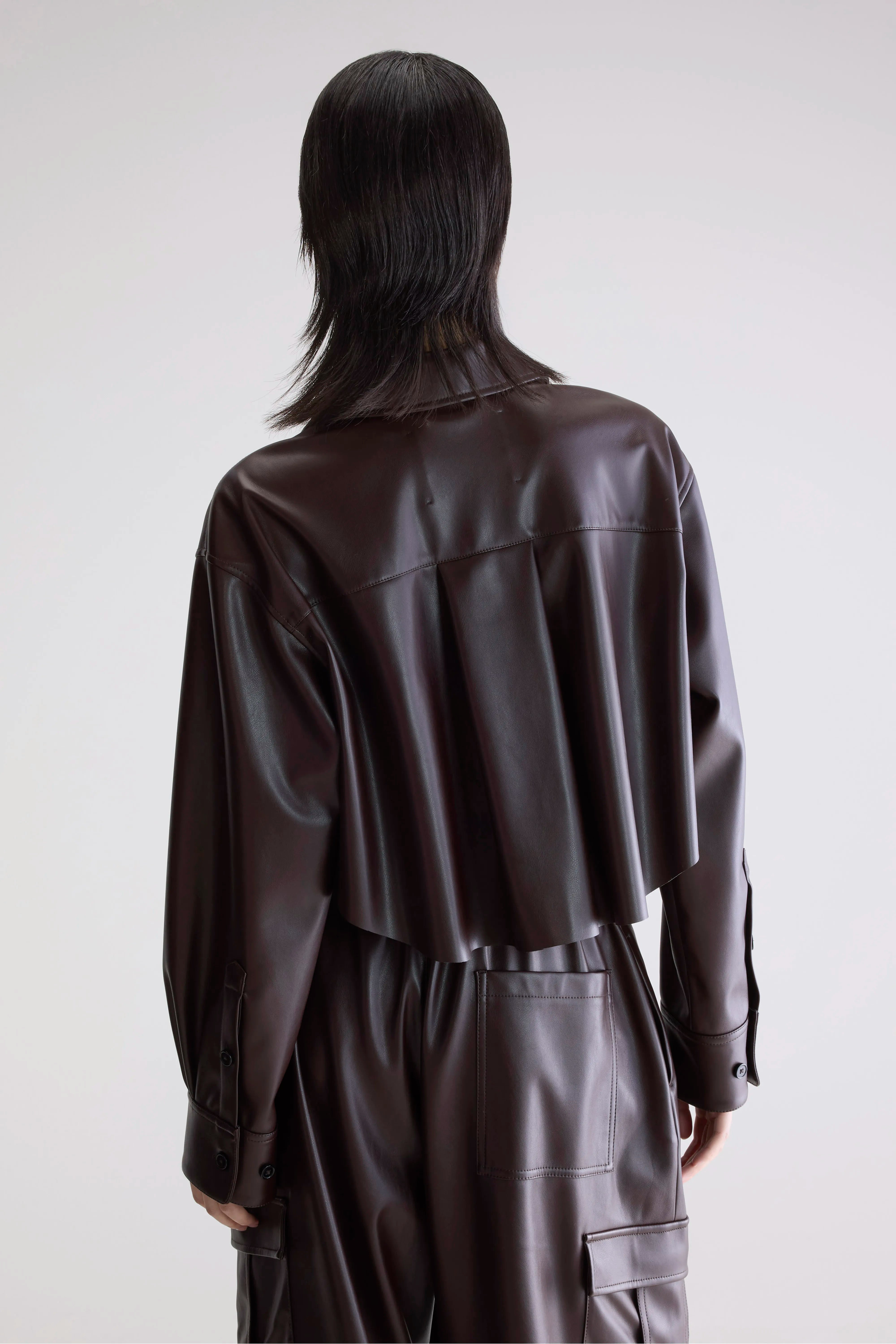 Johann Faux Leather Shirt - Ebene For Women | Bellerose