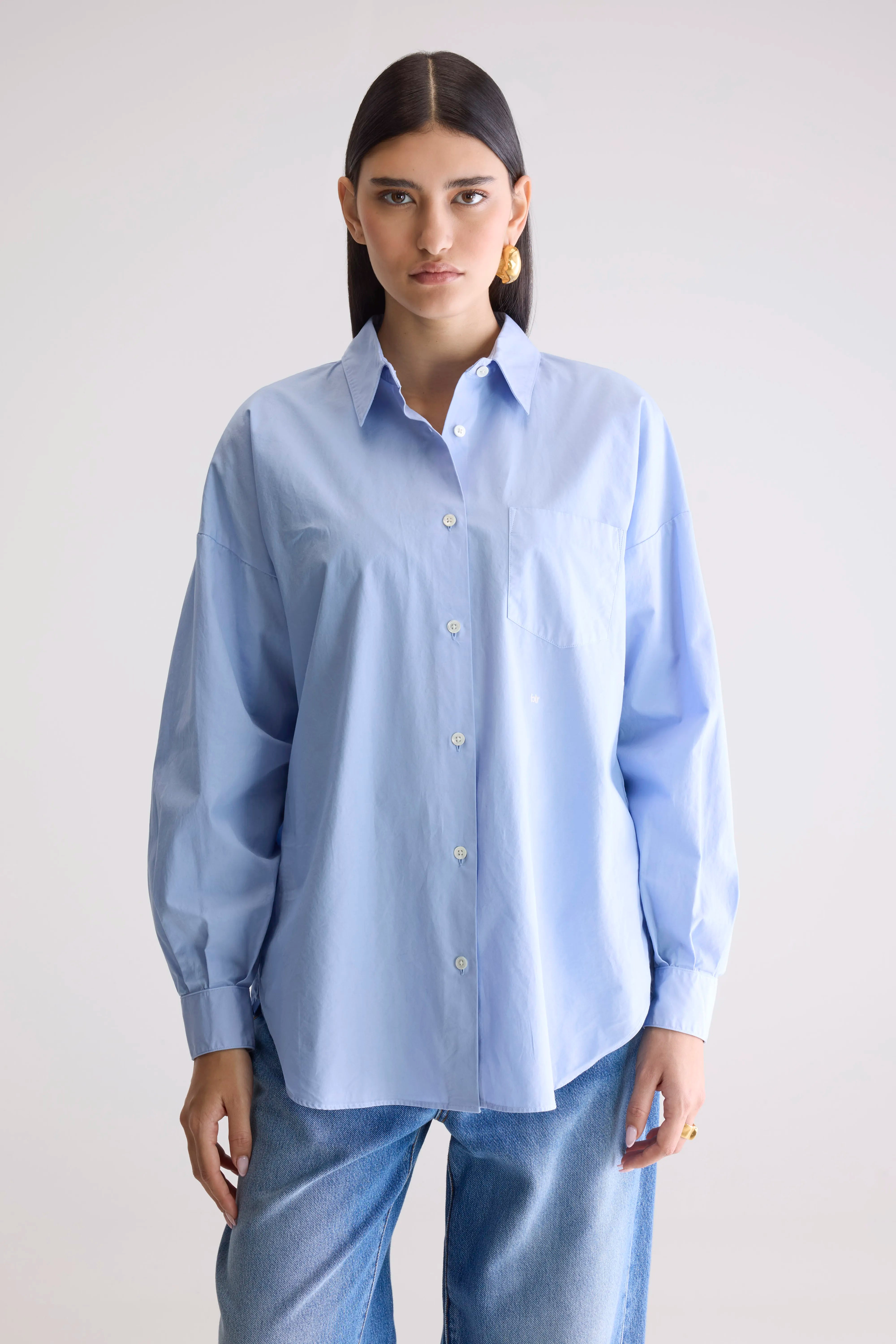 Giorgia poplin shirt (252 / W / SKY)