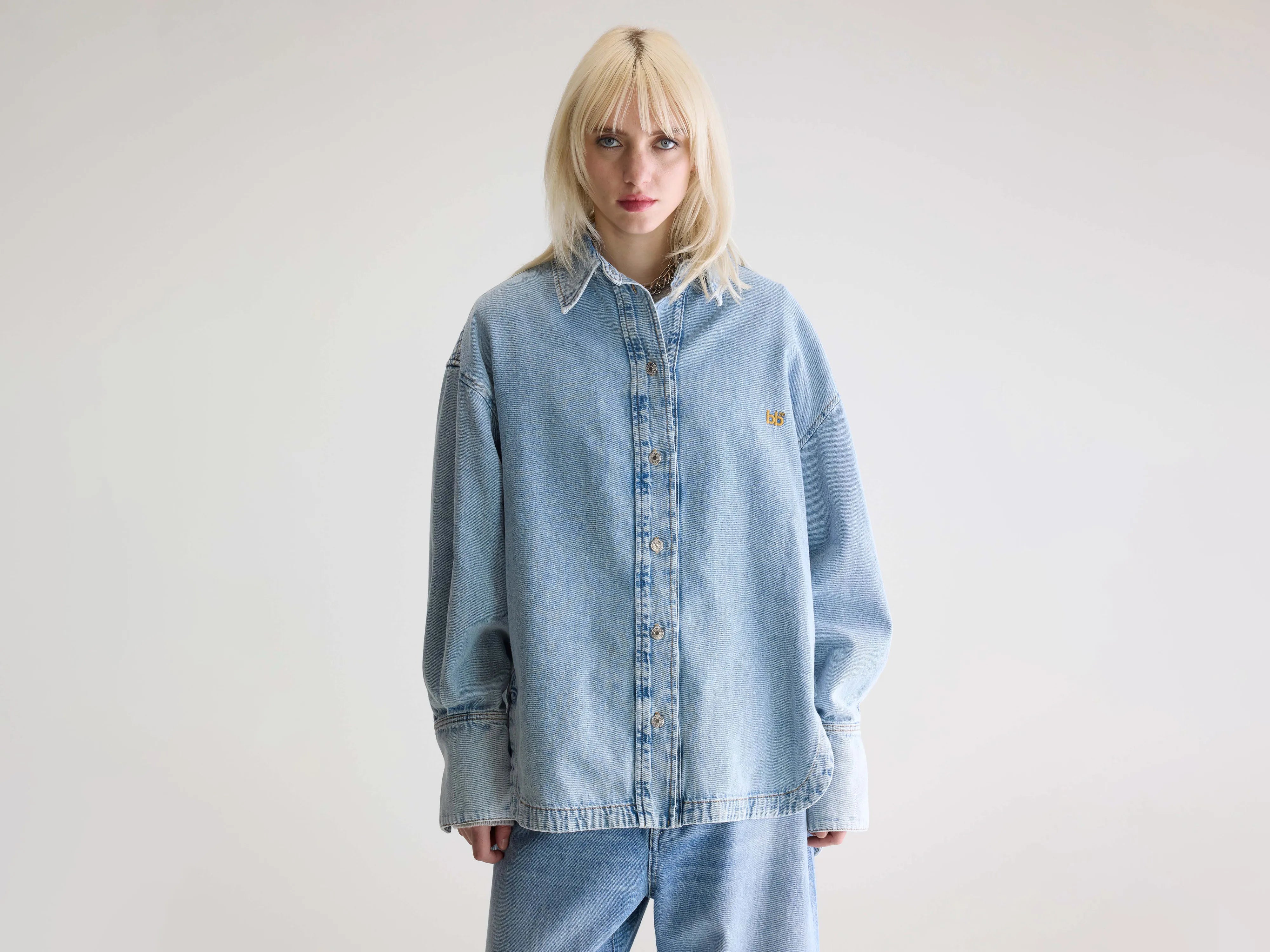 Glory denim overhemd (252 / W / LT BLUE BLEACH)